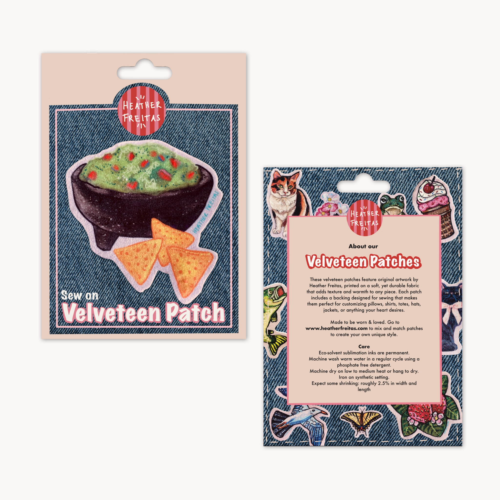 Guacamole - Sew On Velveteen Patch