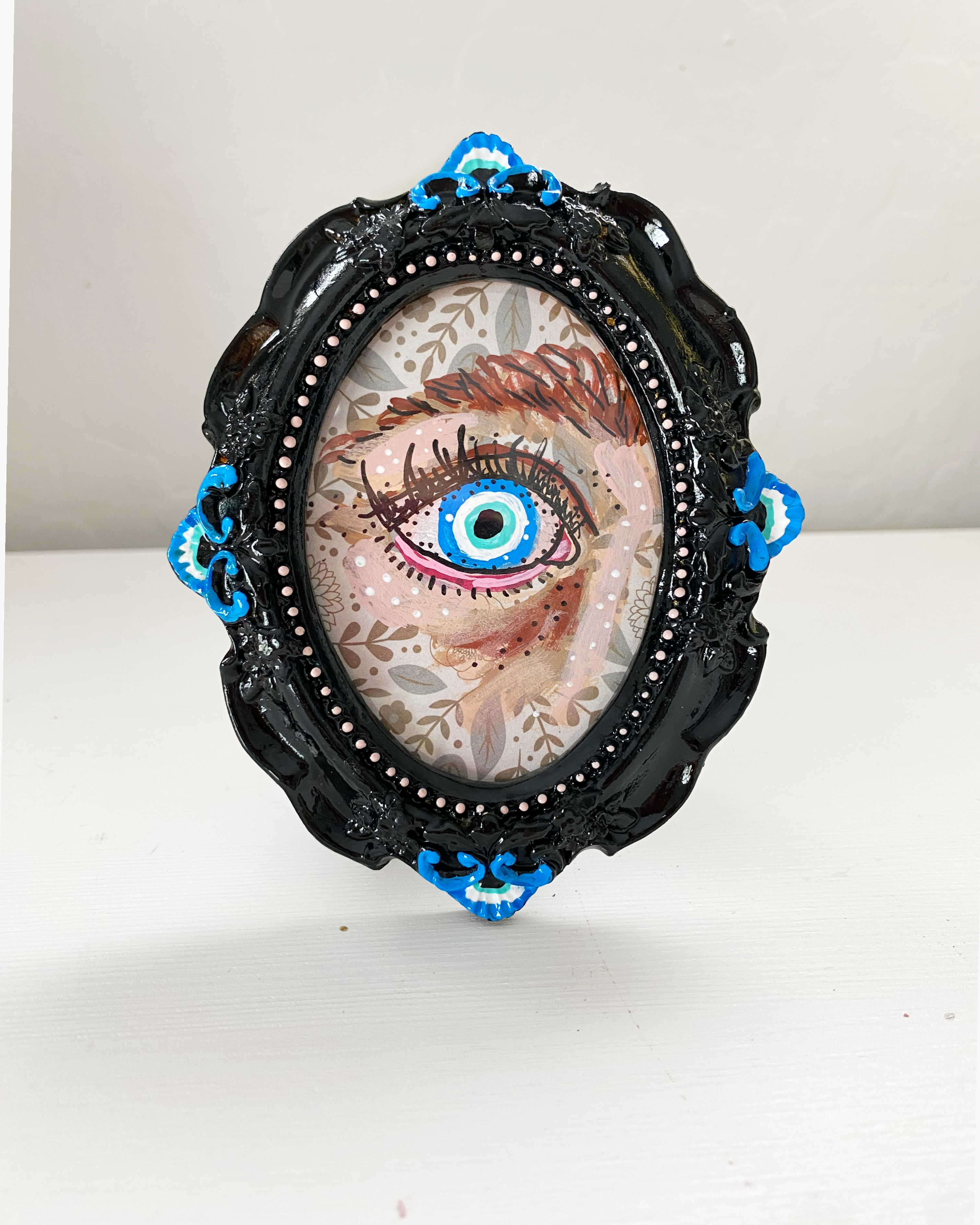 Moody Evil Eye ( Mini Original Painting )