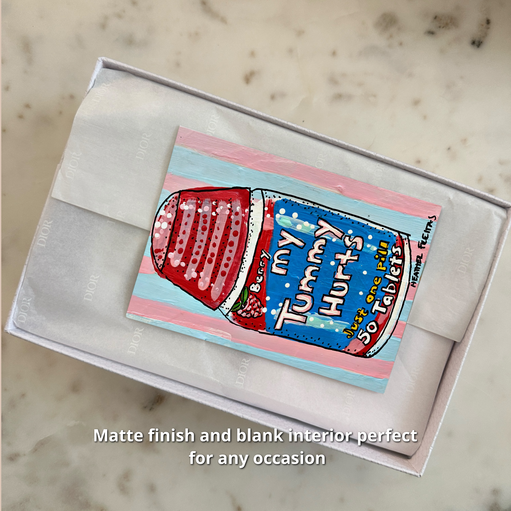 My Tummy Hurts - Greeting Card / Fine Art Print