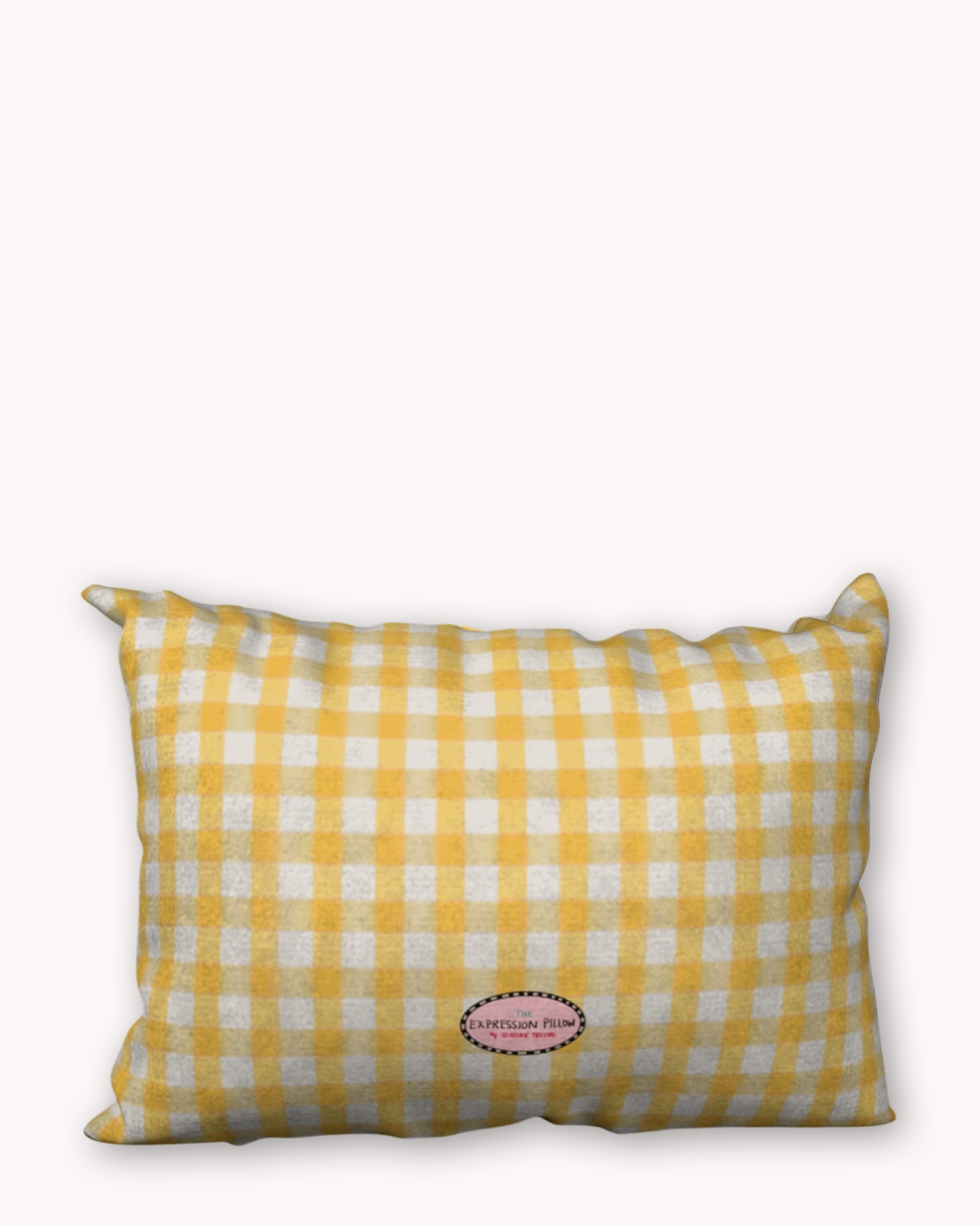 Yellow Gingham Expressions Pillowcase