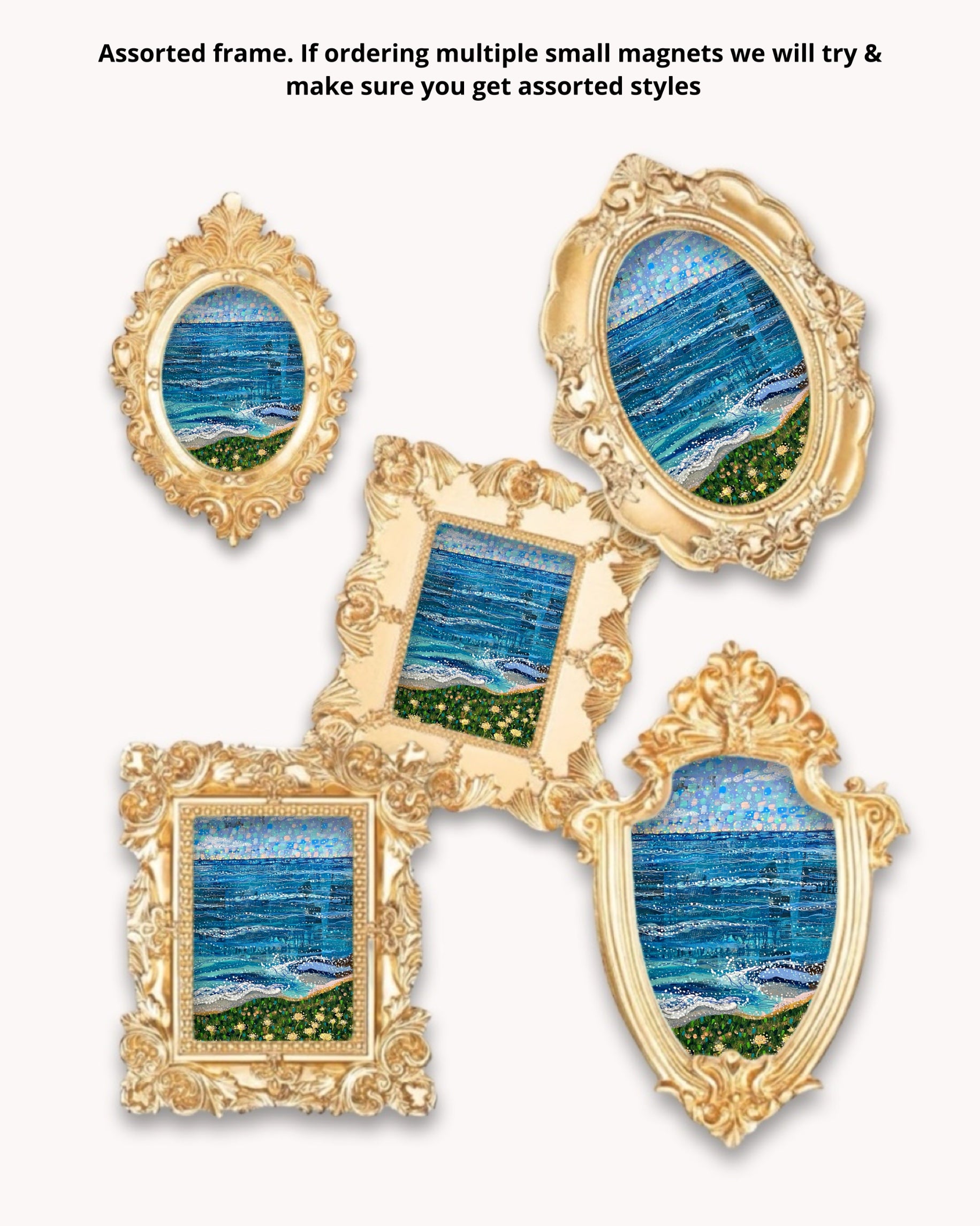 Coastal Breeze Framed Magnet ( Small )