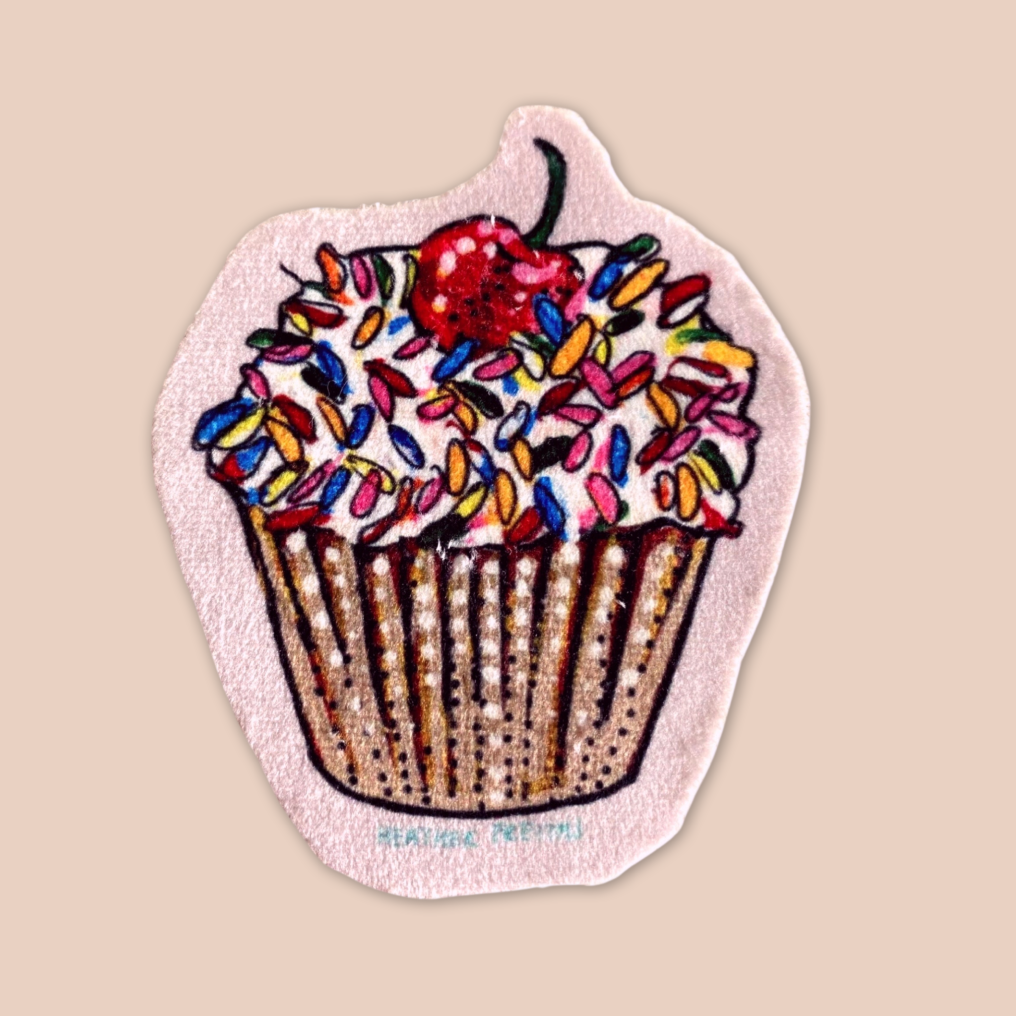 Cupcake - Sew On Velveteen Patch