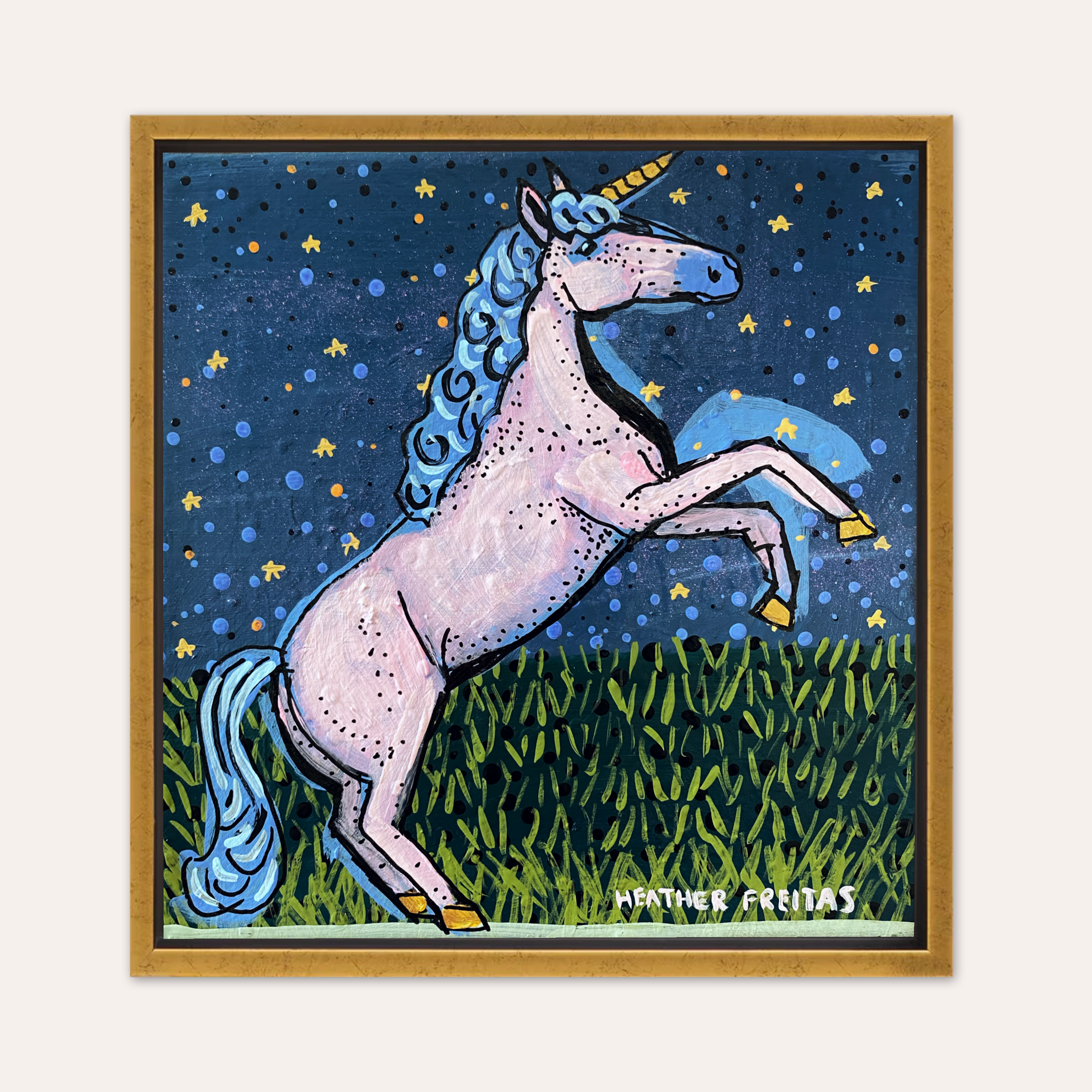 Pink Unicorn ( original painting )