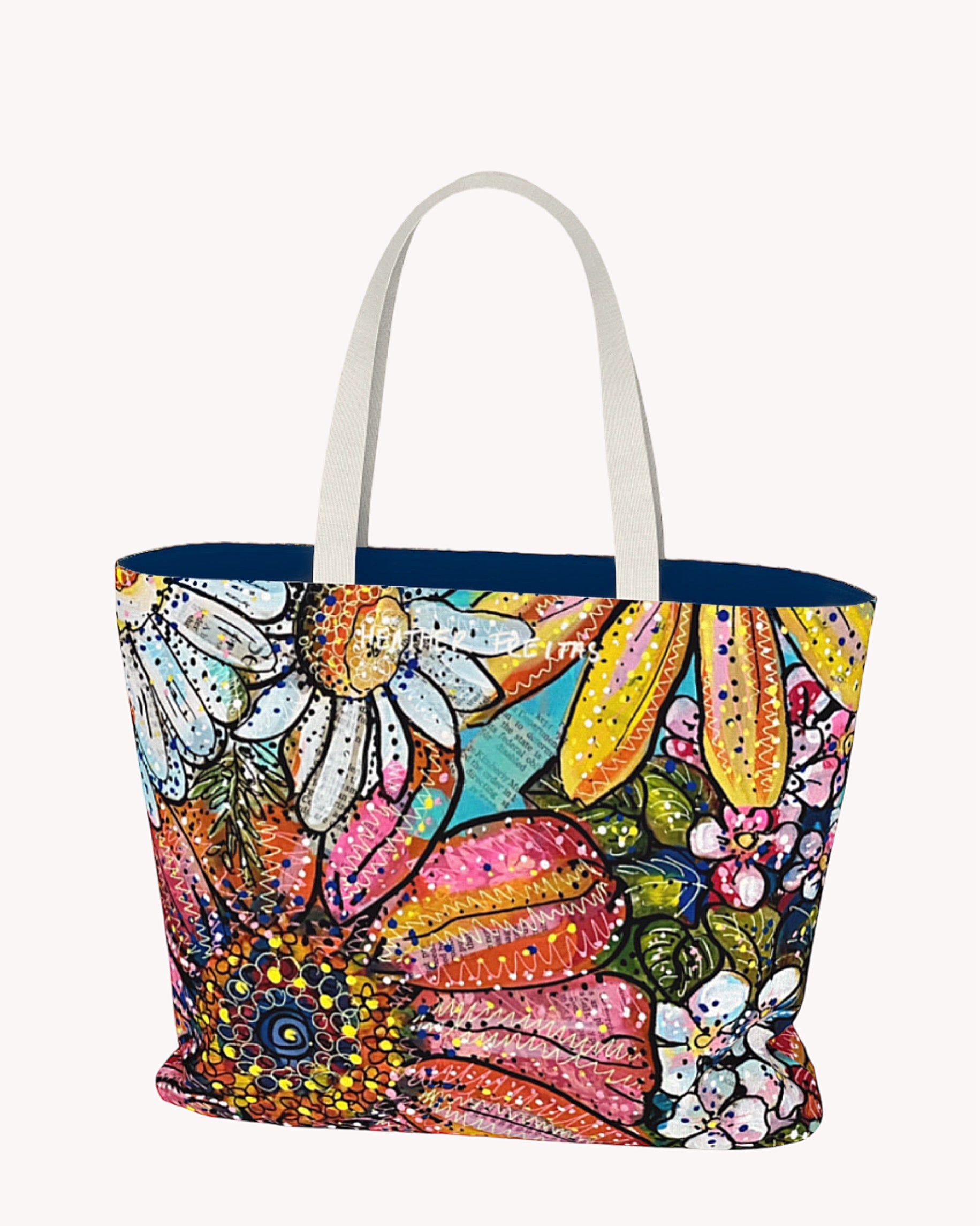 Flower Power Red Edition Oversized Tote
