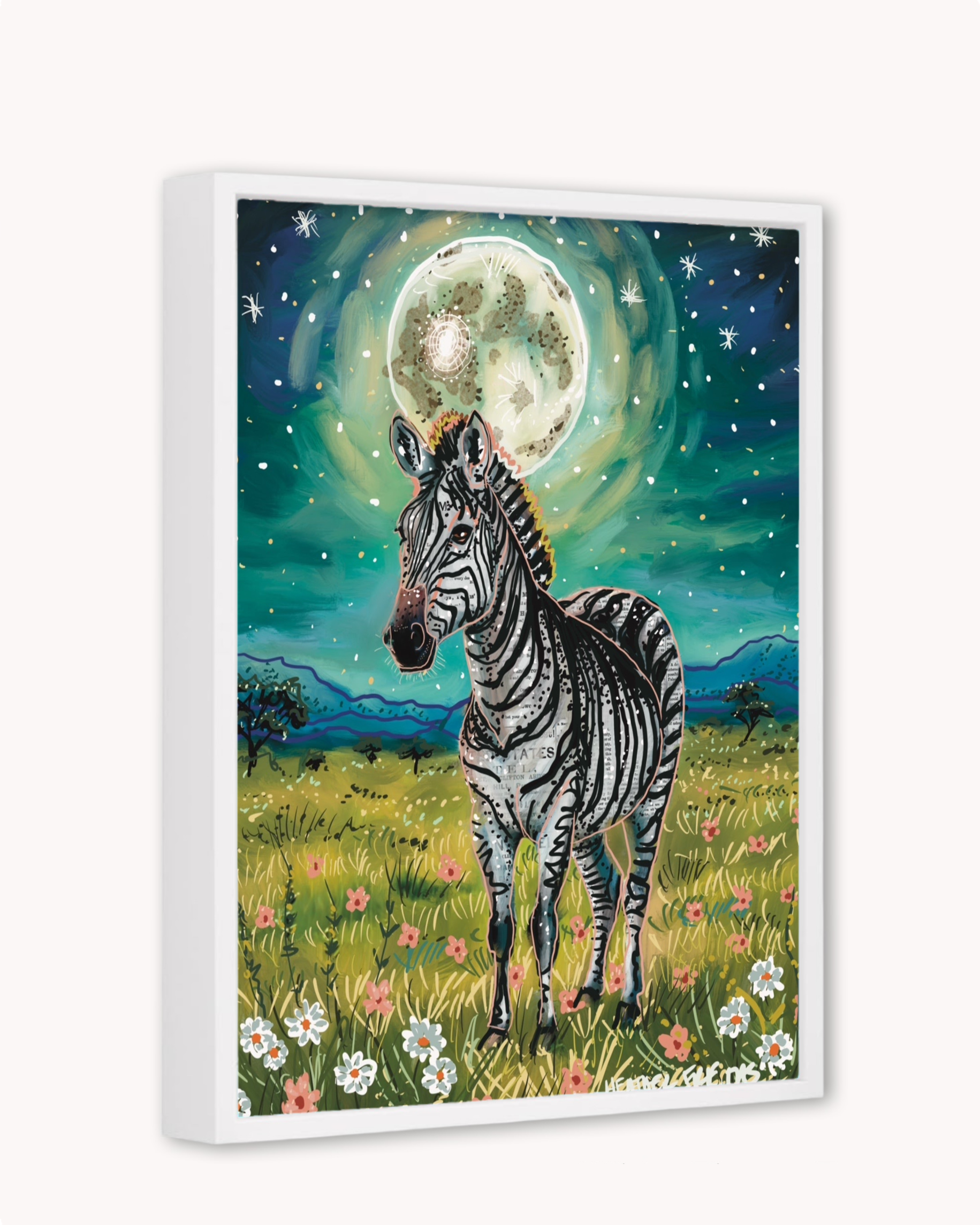 Floral Zebra Print