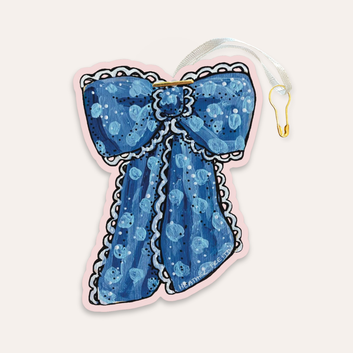 Blue Ribbon Gift Tag