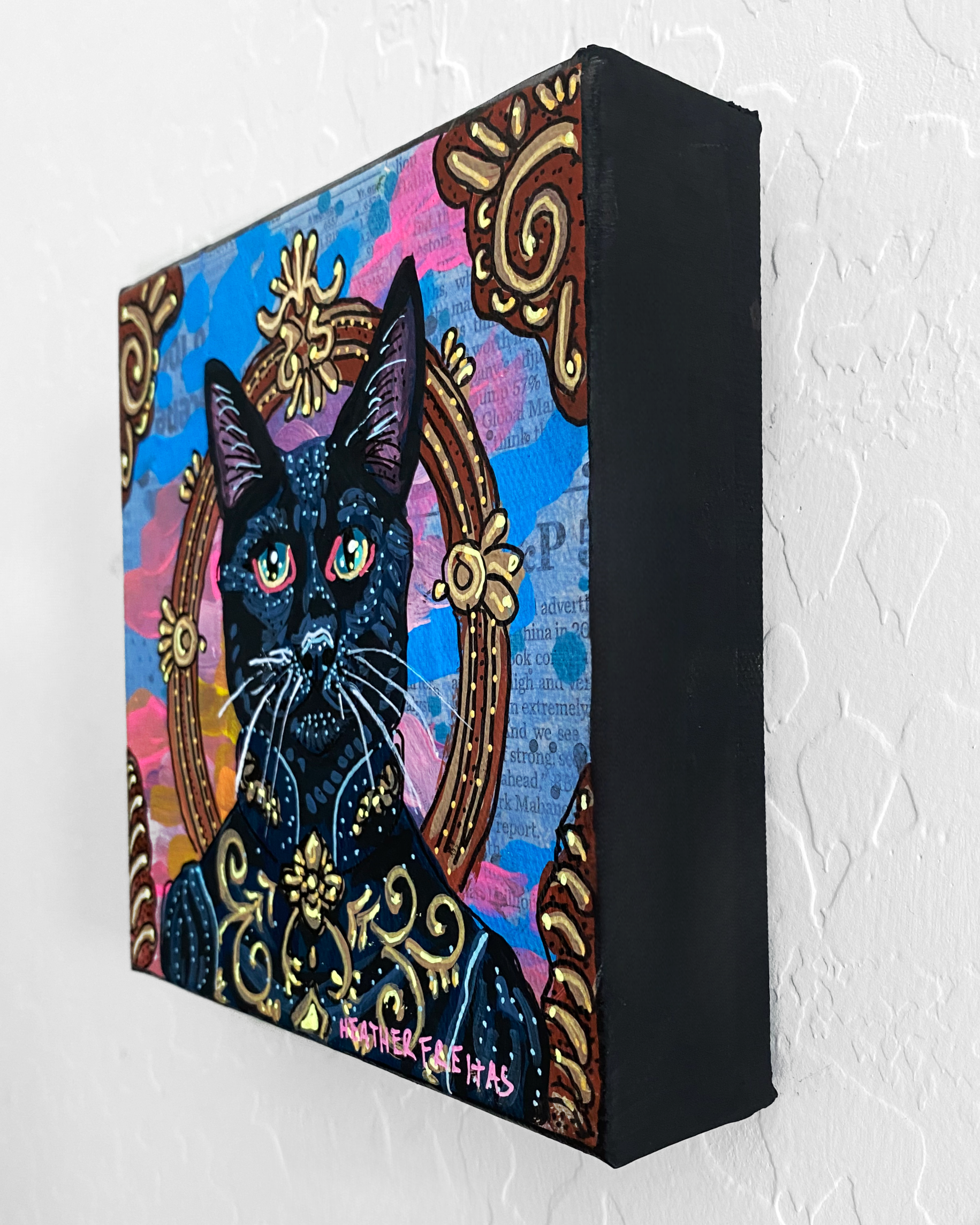 Royal Black Cat ( Original Painting )