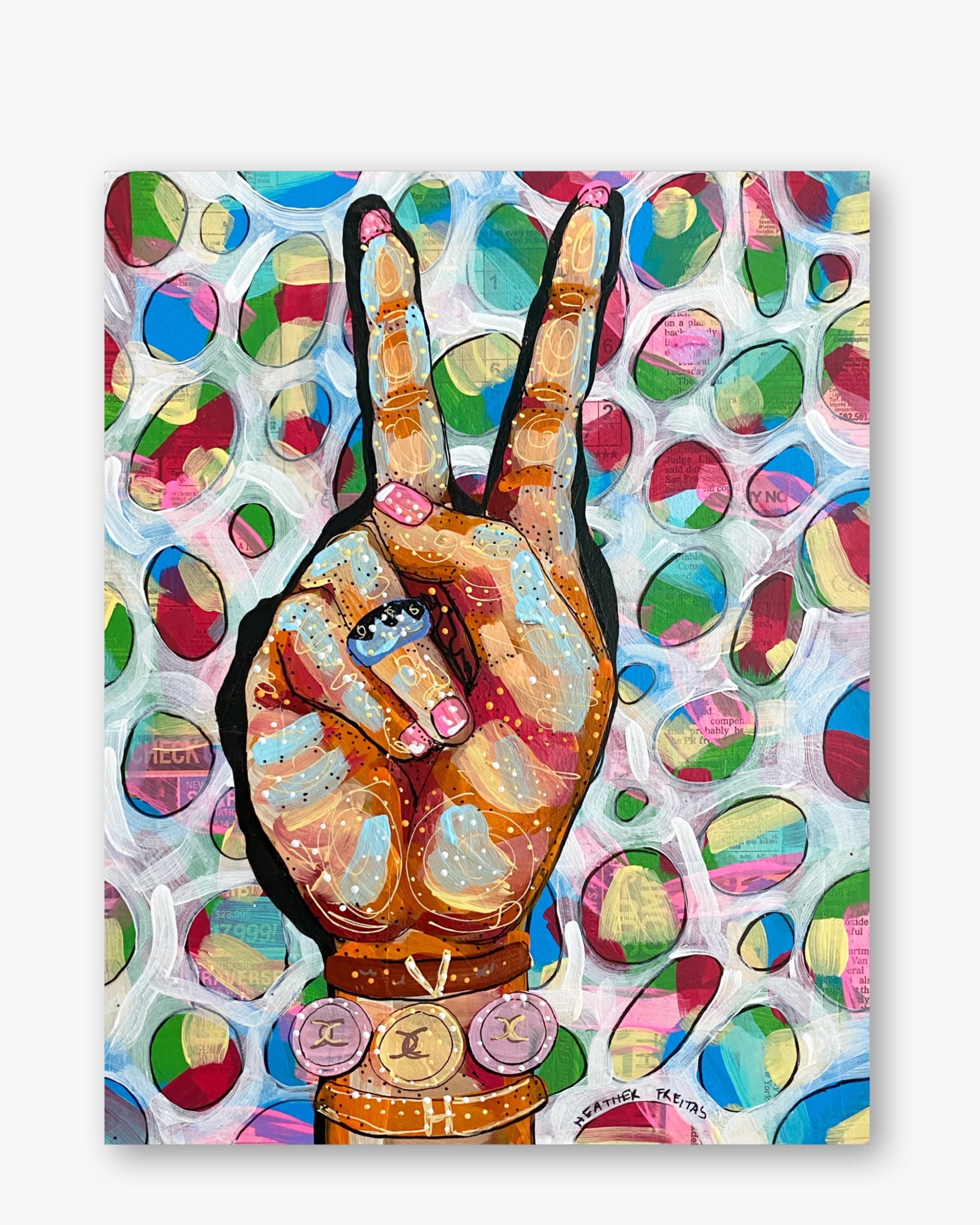 Peace, Love, Fashion & Lava Lamps ( Original Painting )