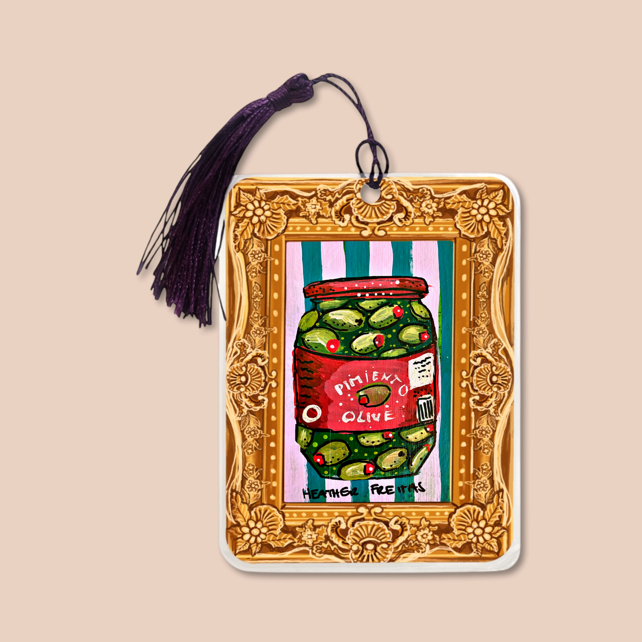 Olives Fine Art Painting Bookmark