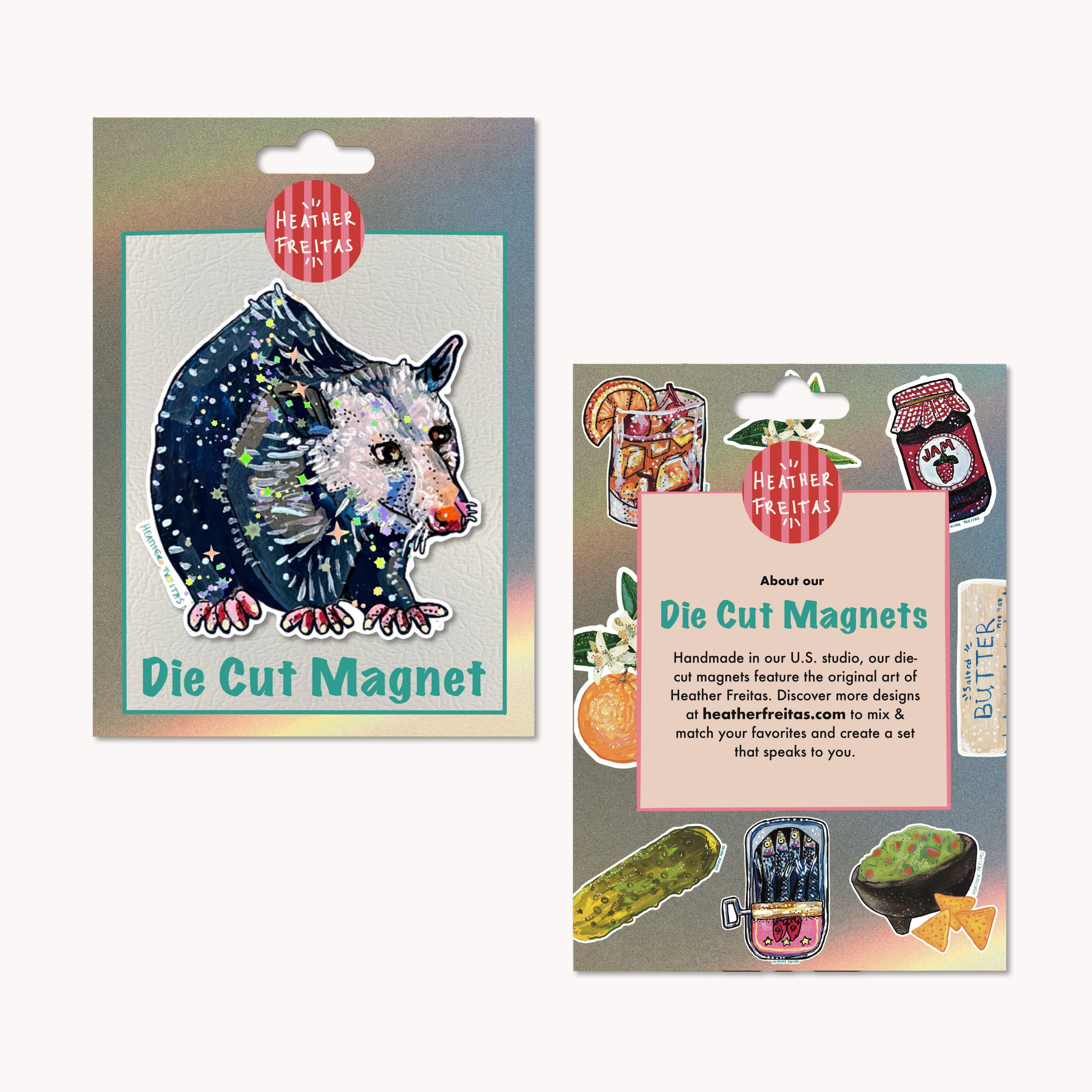 Opossum Magnet ( Die-Cut )