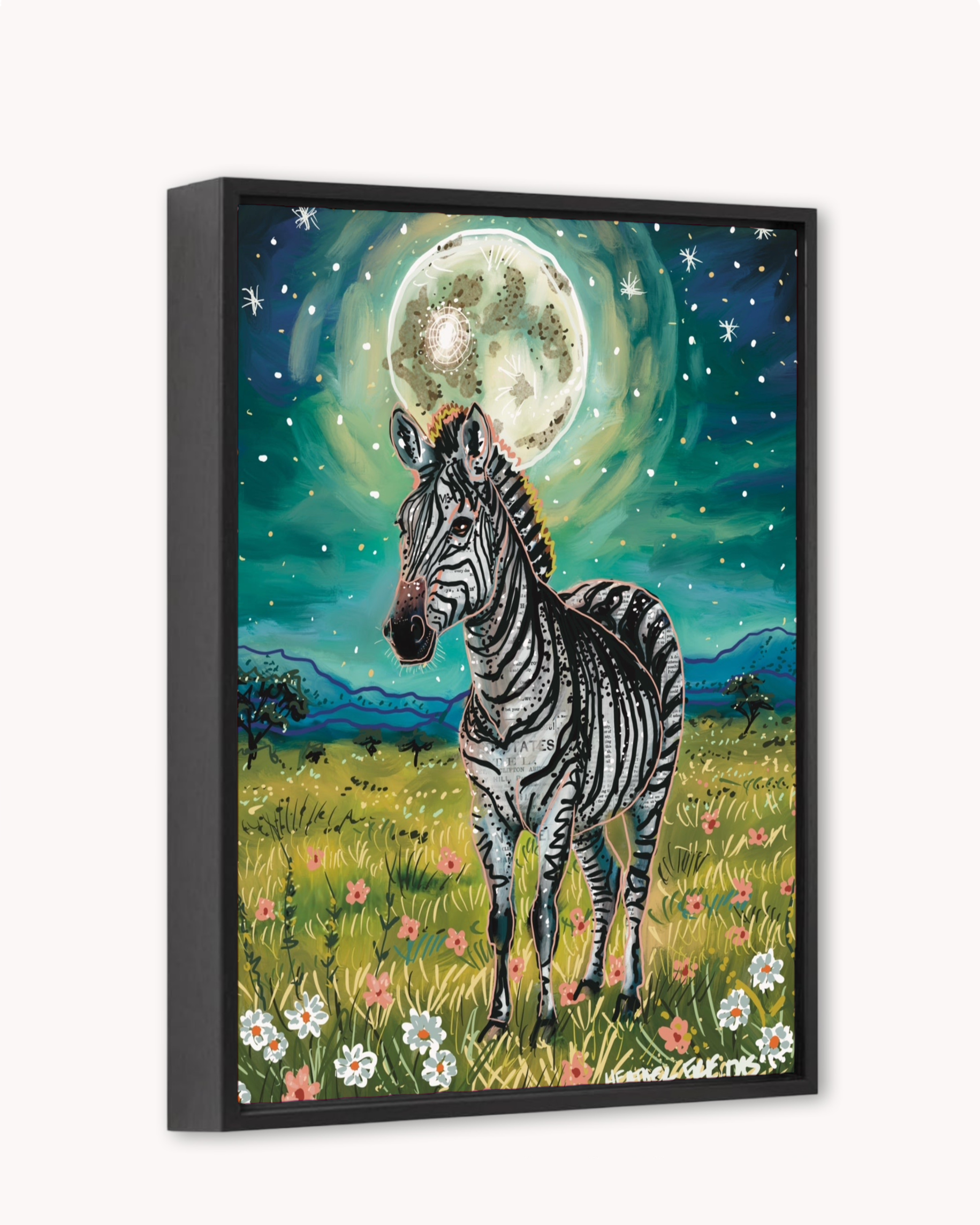 Floral Zebra Print