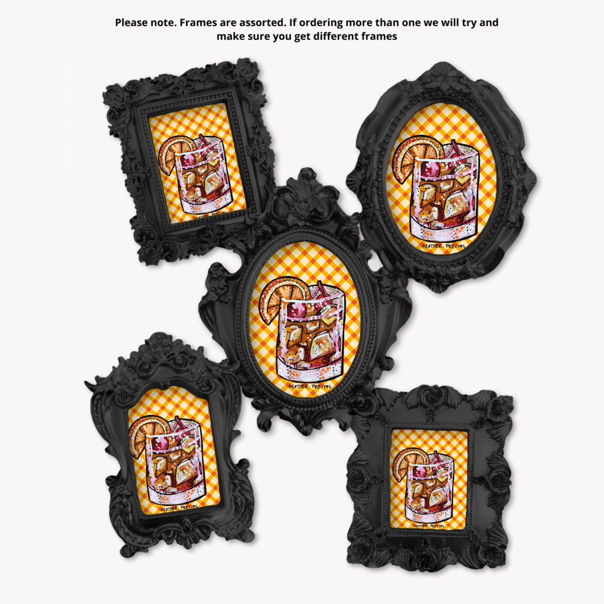 Old Fashioned Framed Small Magnet