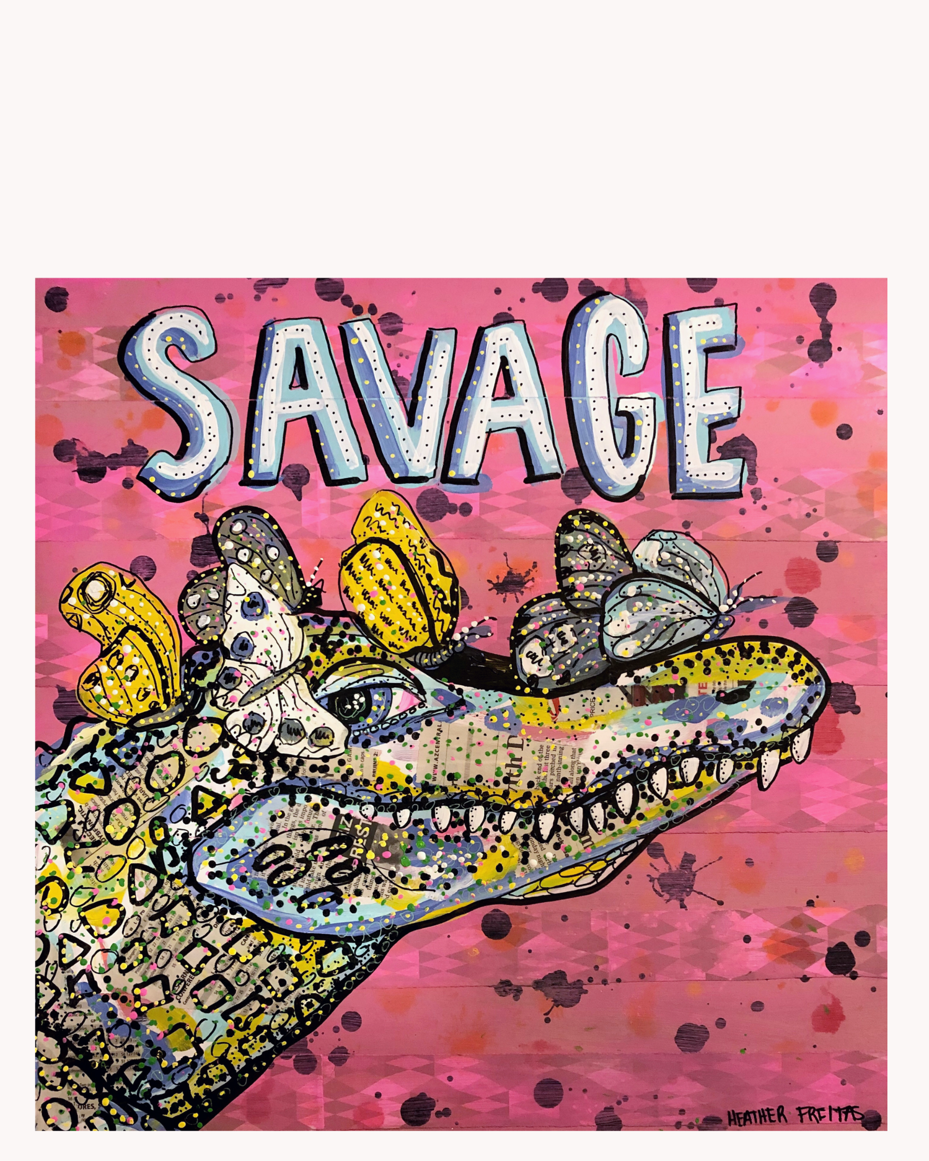 Savage Alligator Acrylic Tray