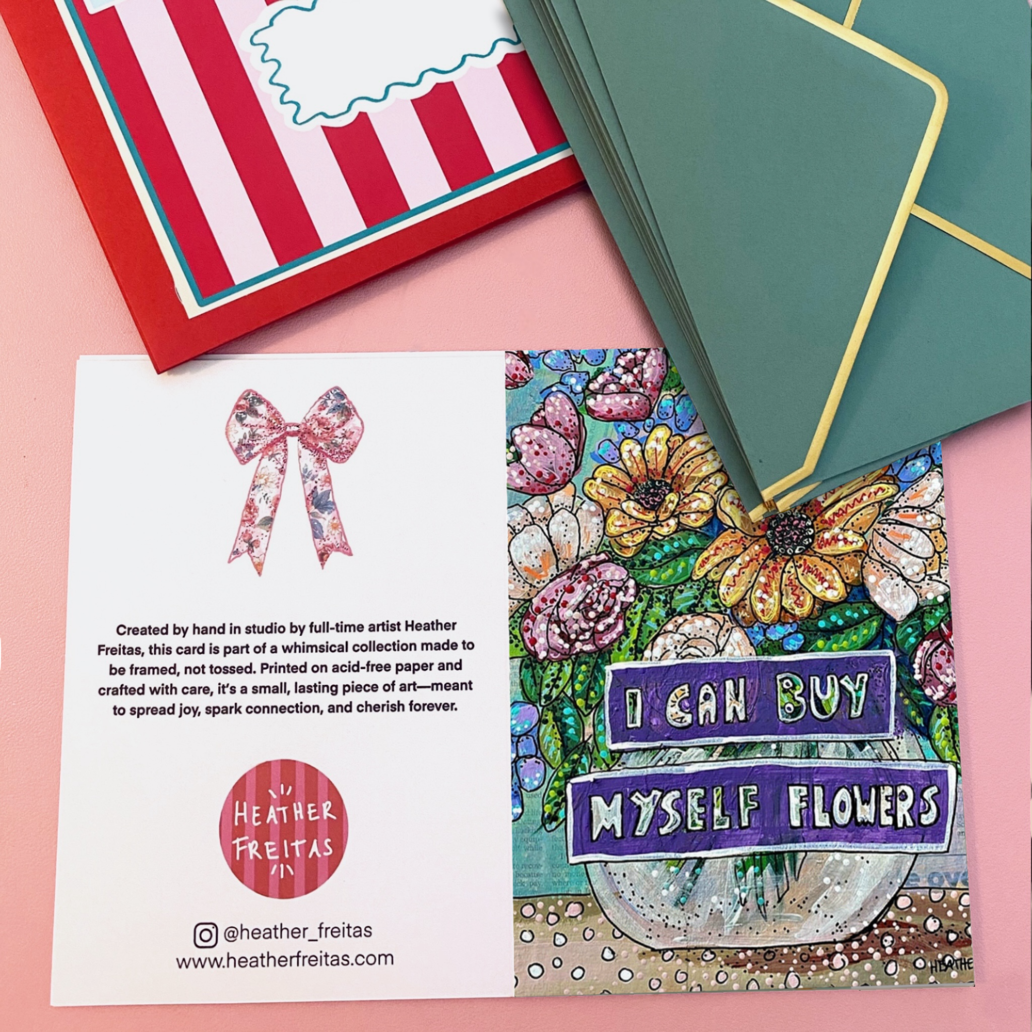 I Can Buy Myself Flowers - Greeting Card / Fine Art Print