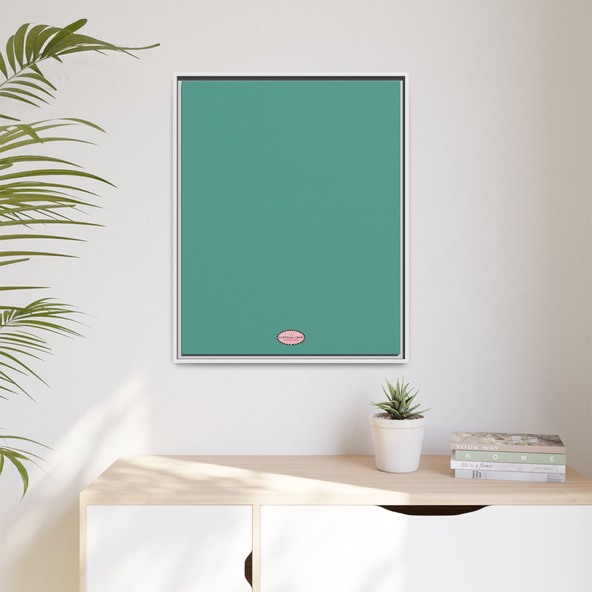 Moss Expressions Framed Canvas Print