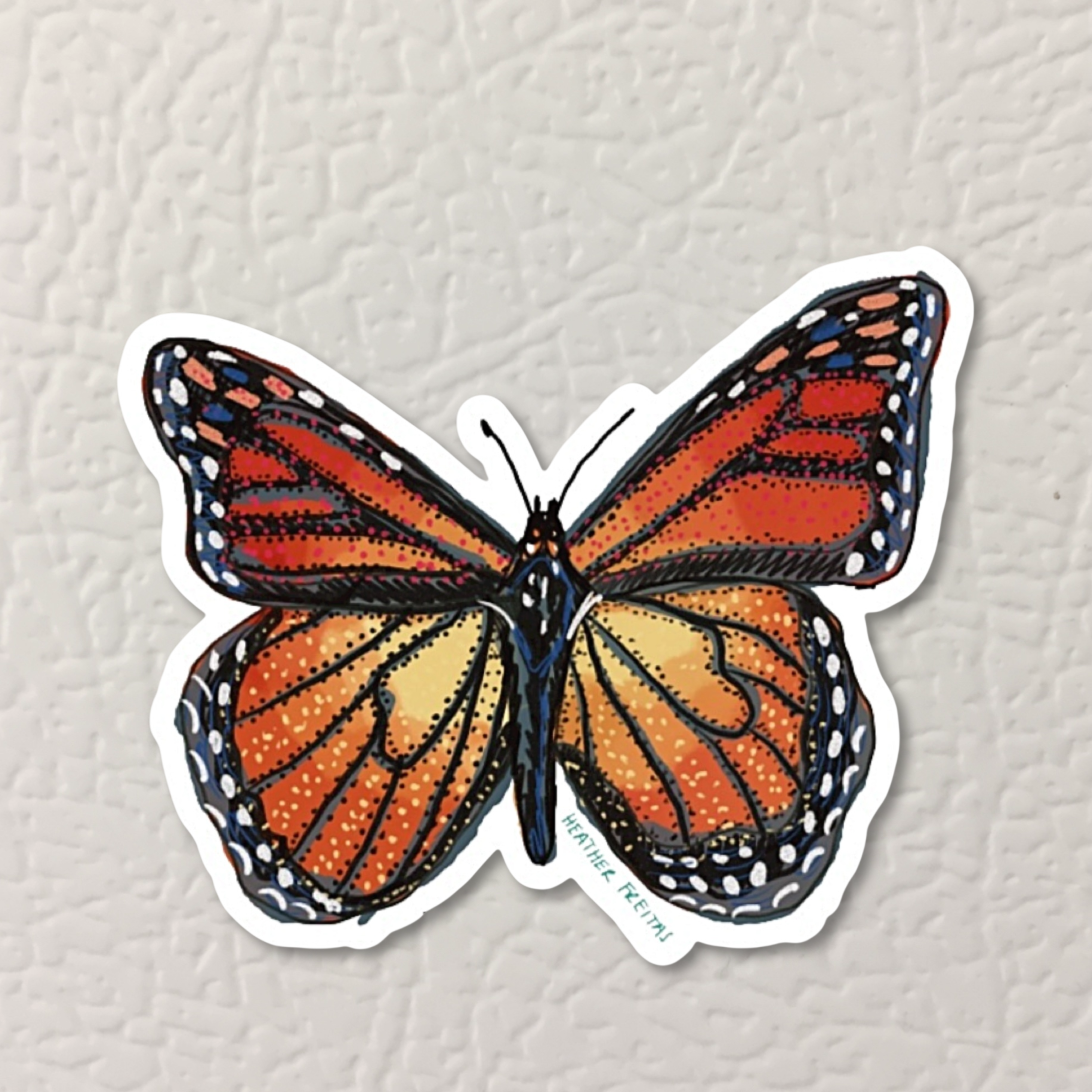 Monarch Butterfly Magnet ( Die-Cut )