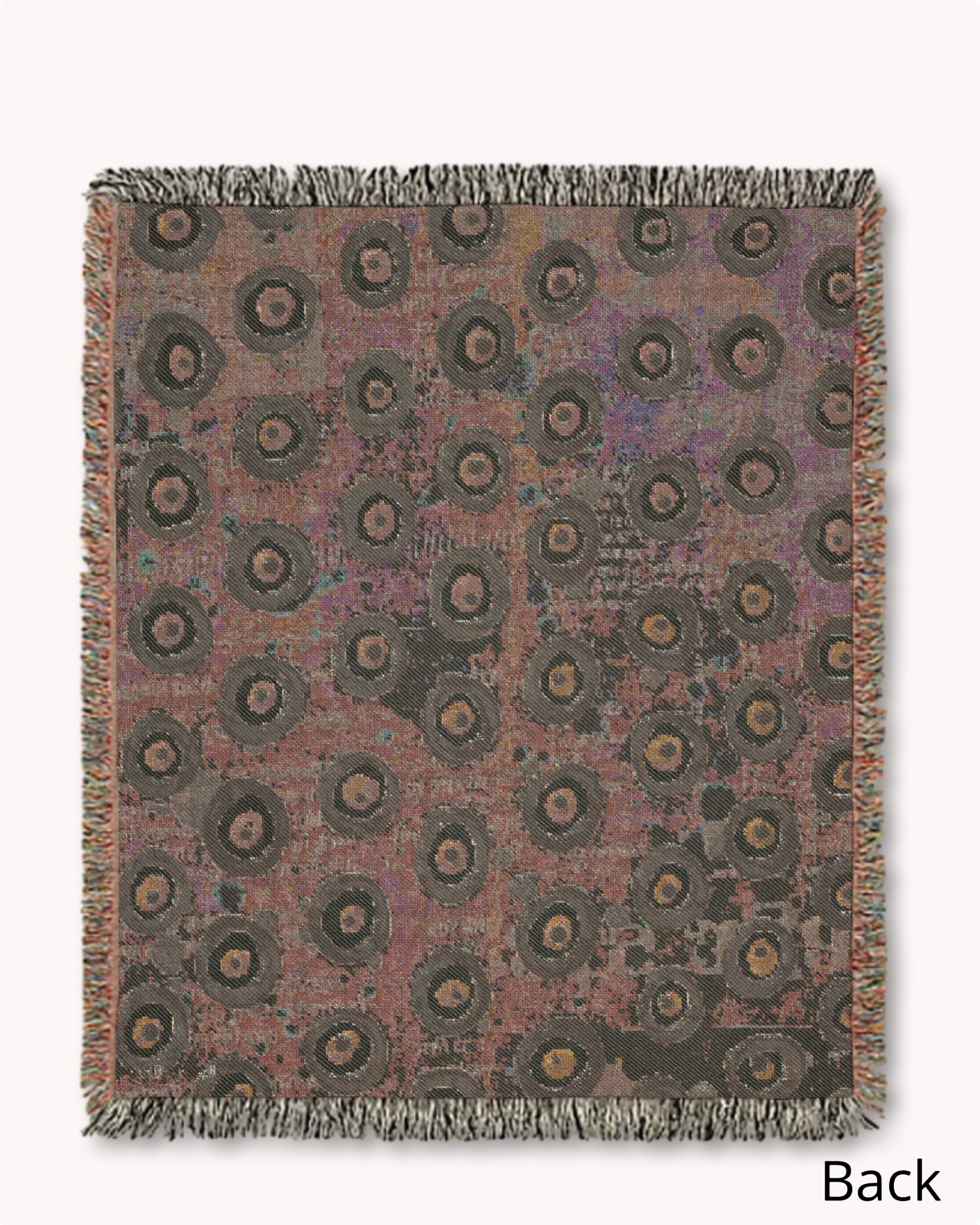 Evil Eye Blues Woven Blanket