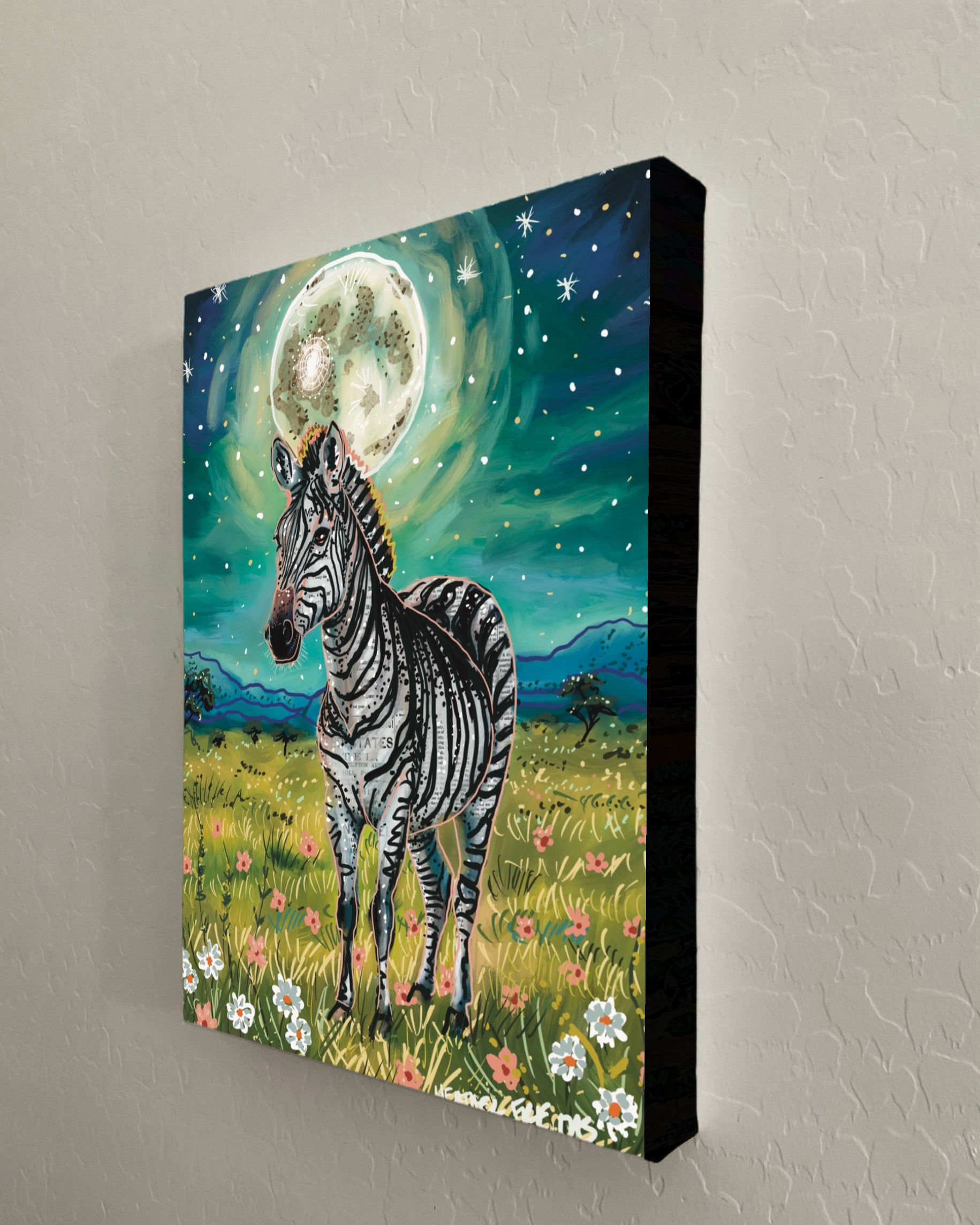 Floral Zebra Print