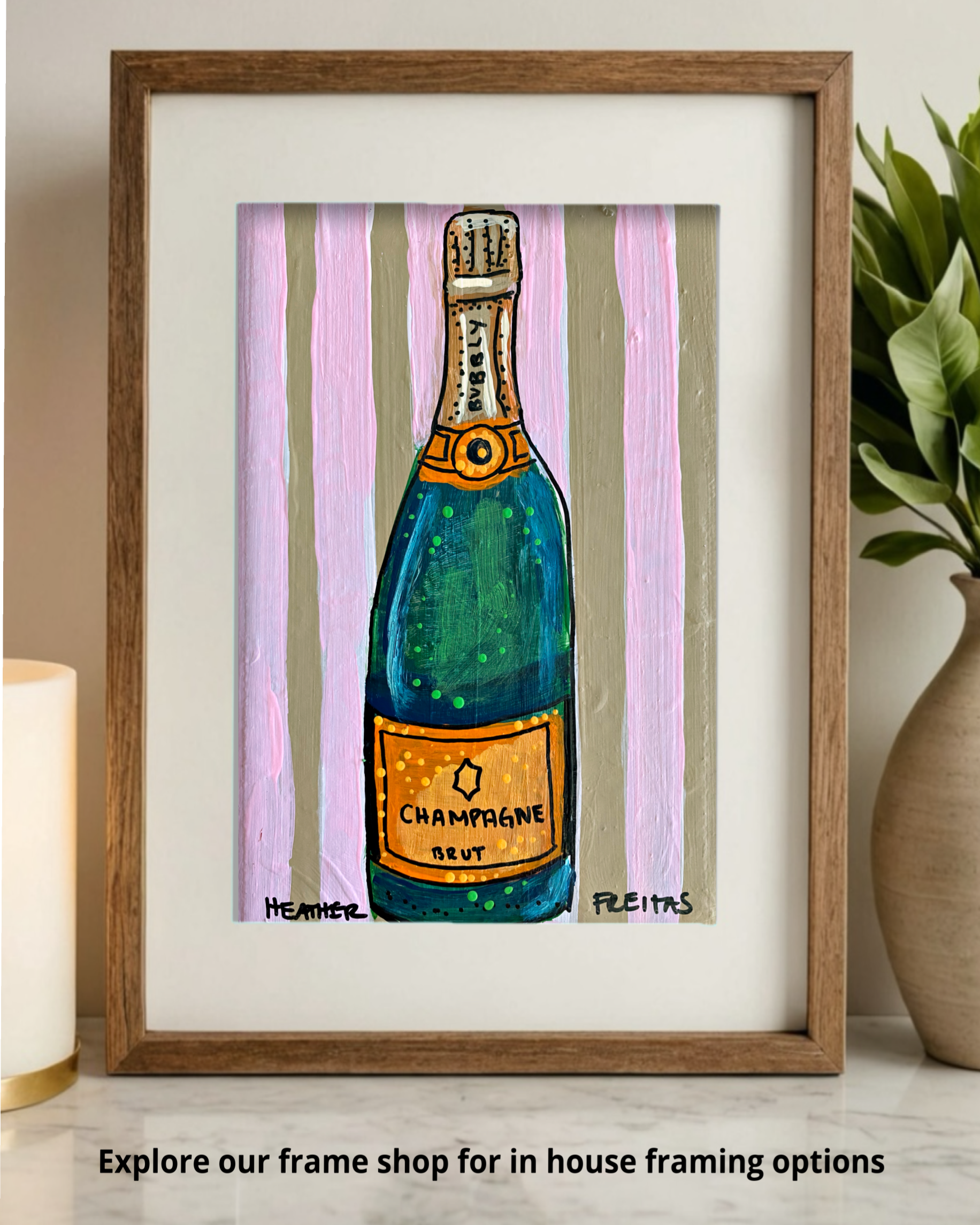 Champagne ( Original Painting )