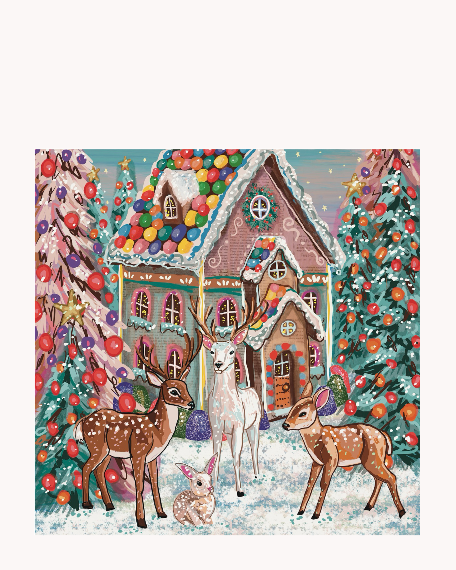 Dreamy Gingerbread House Acrylic Tray
