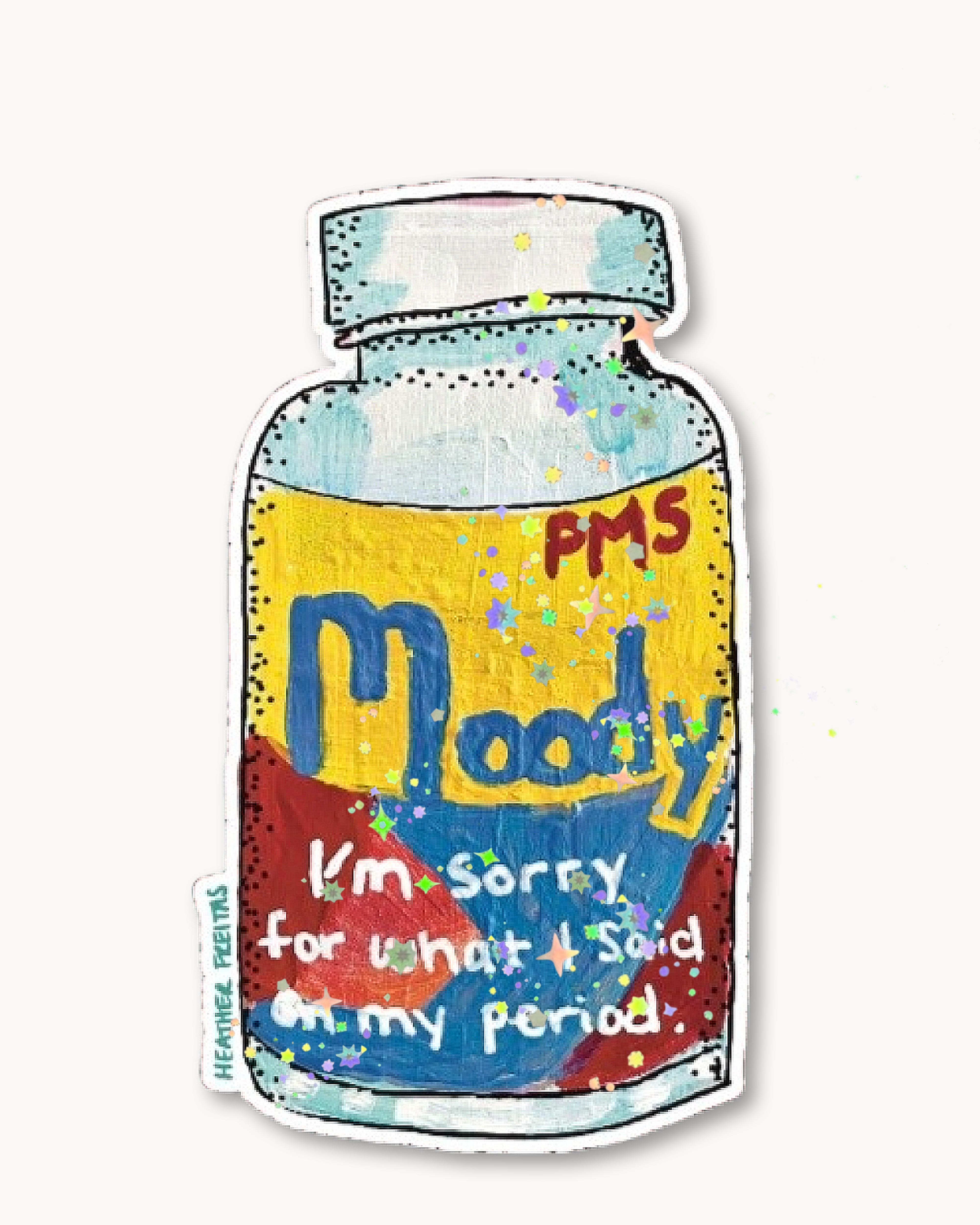 Moody Sticker