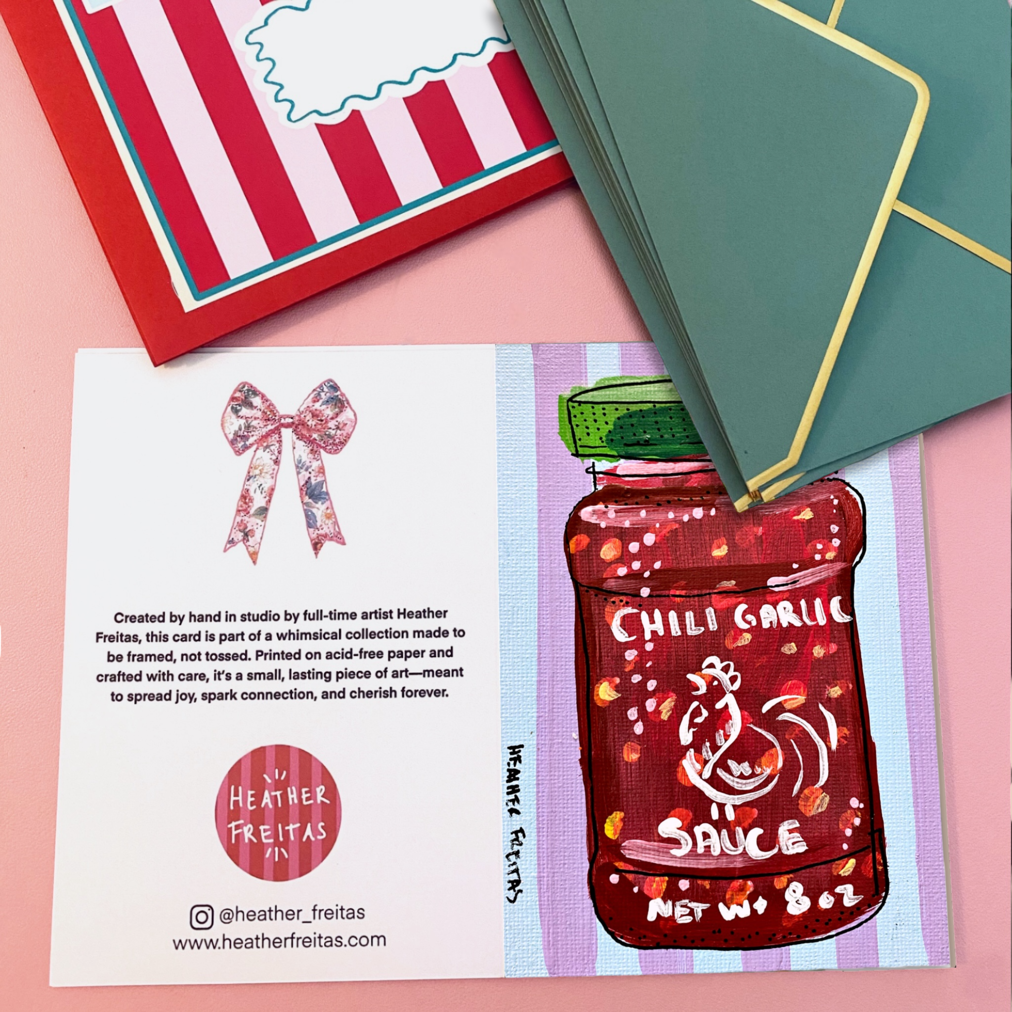 Chili Garlic Sauce - Greeting Card / Fine Art Print