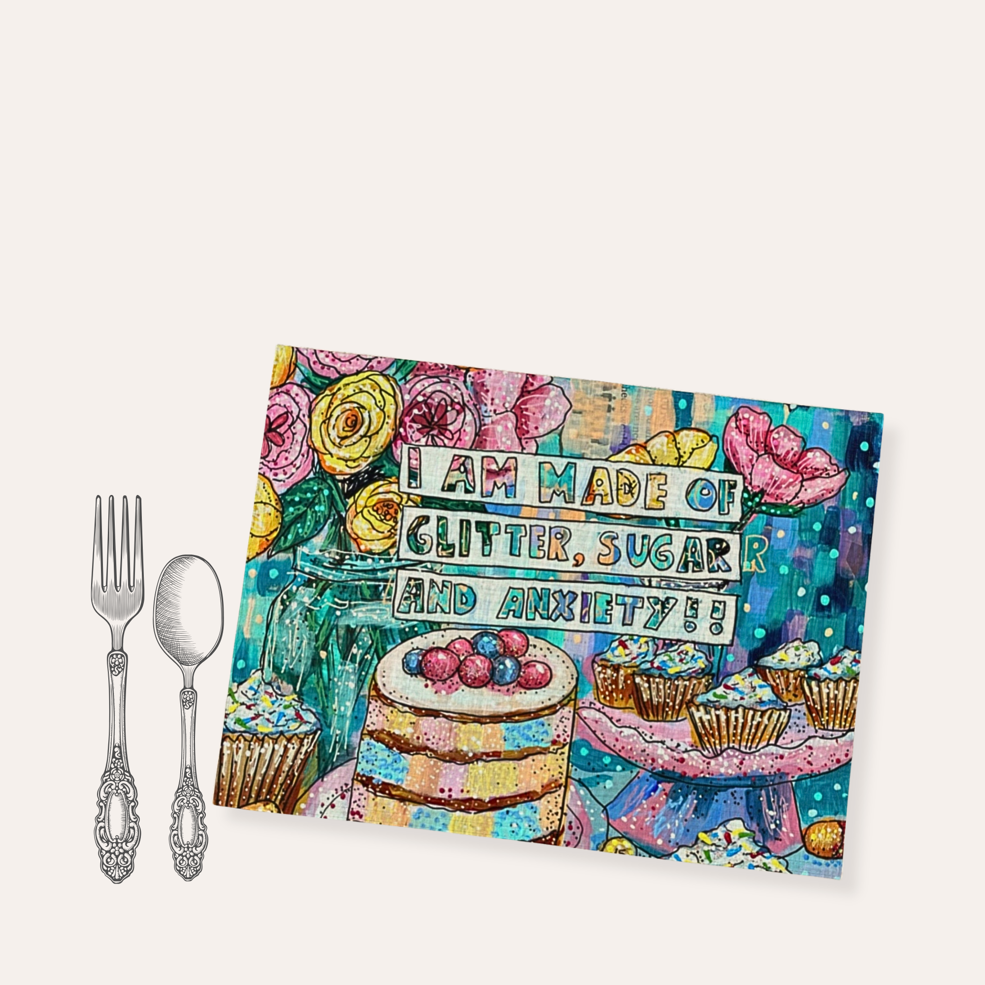 Glitter, Sugar & Anxiety Placemat