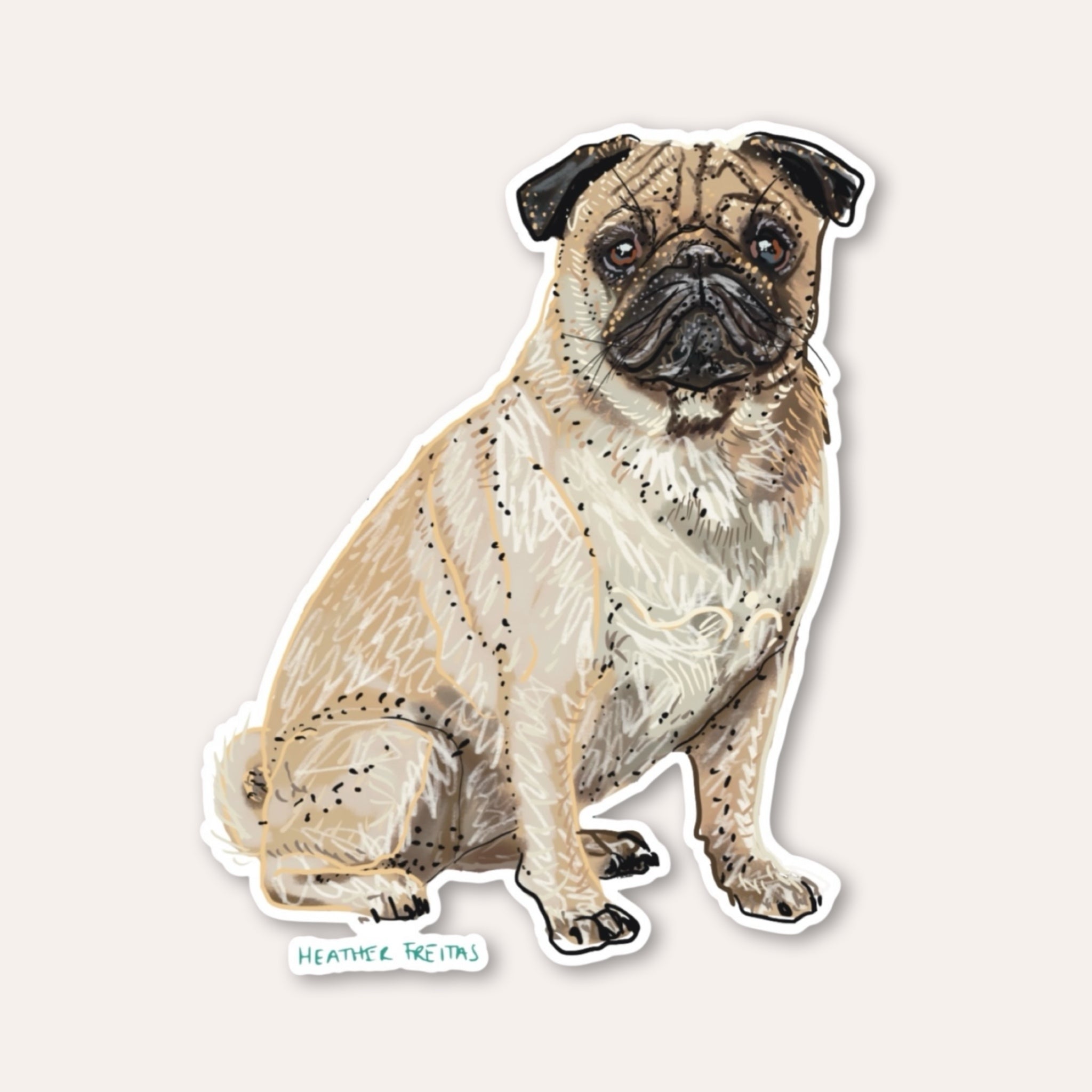 Pug Sticker