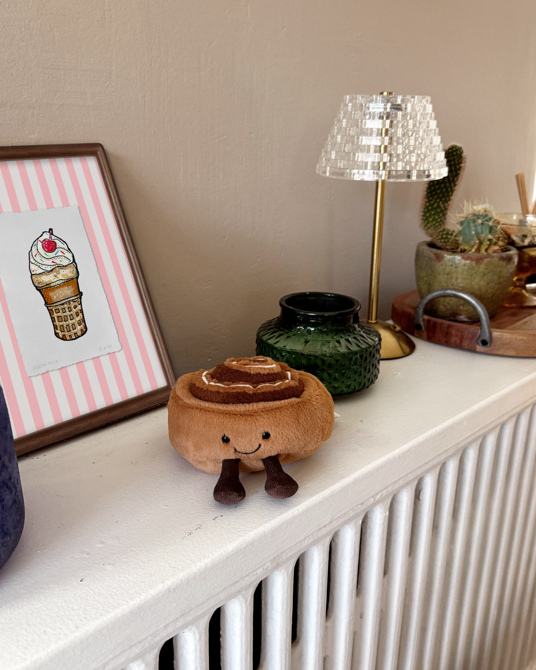 Vanilla Ice cream Cone Limited Edition Framed Print