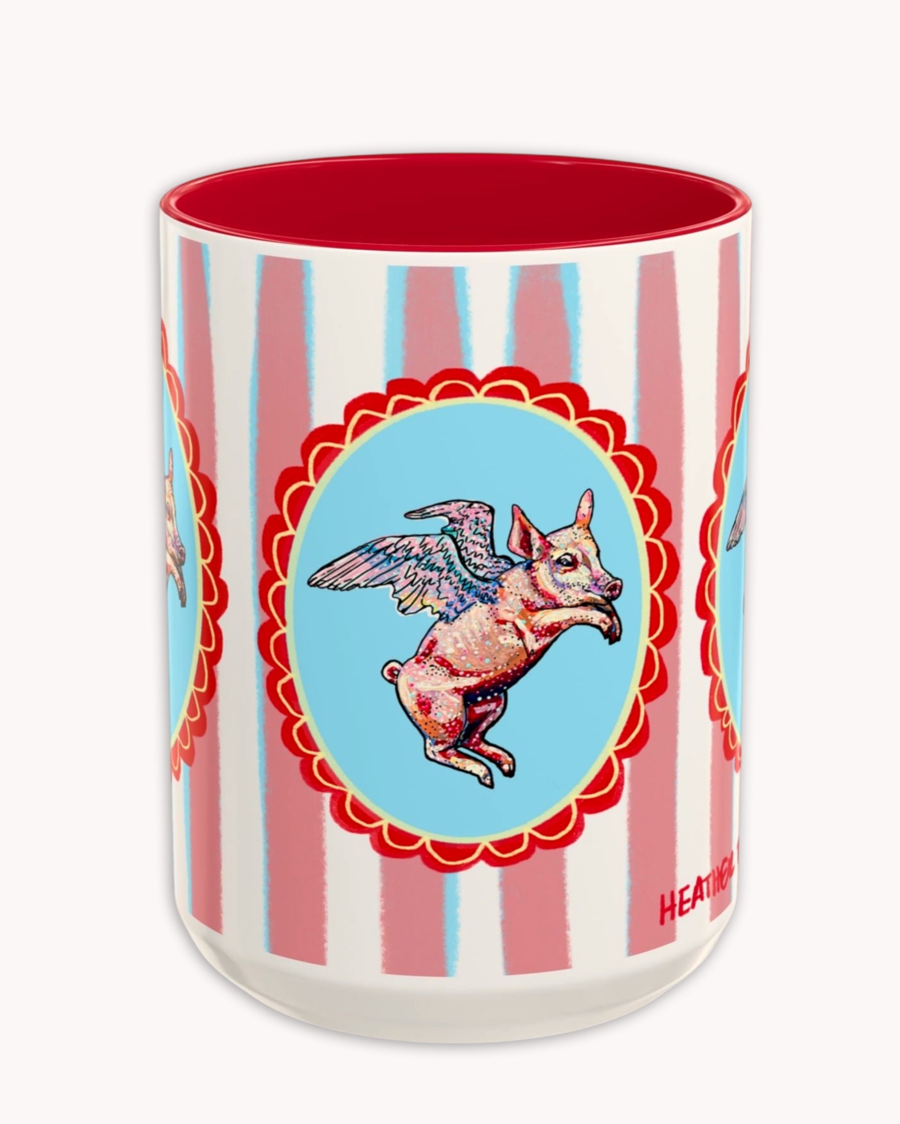 Flying Pig Coffee Mug 15oz