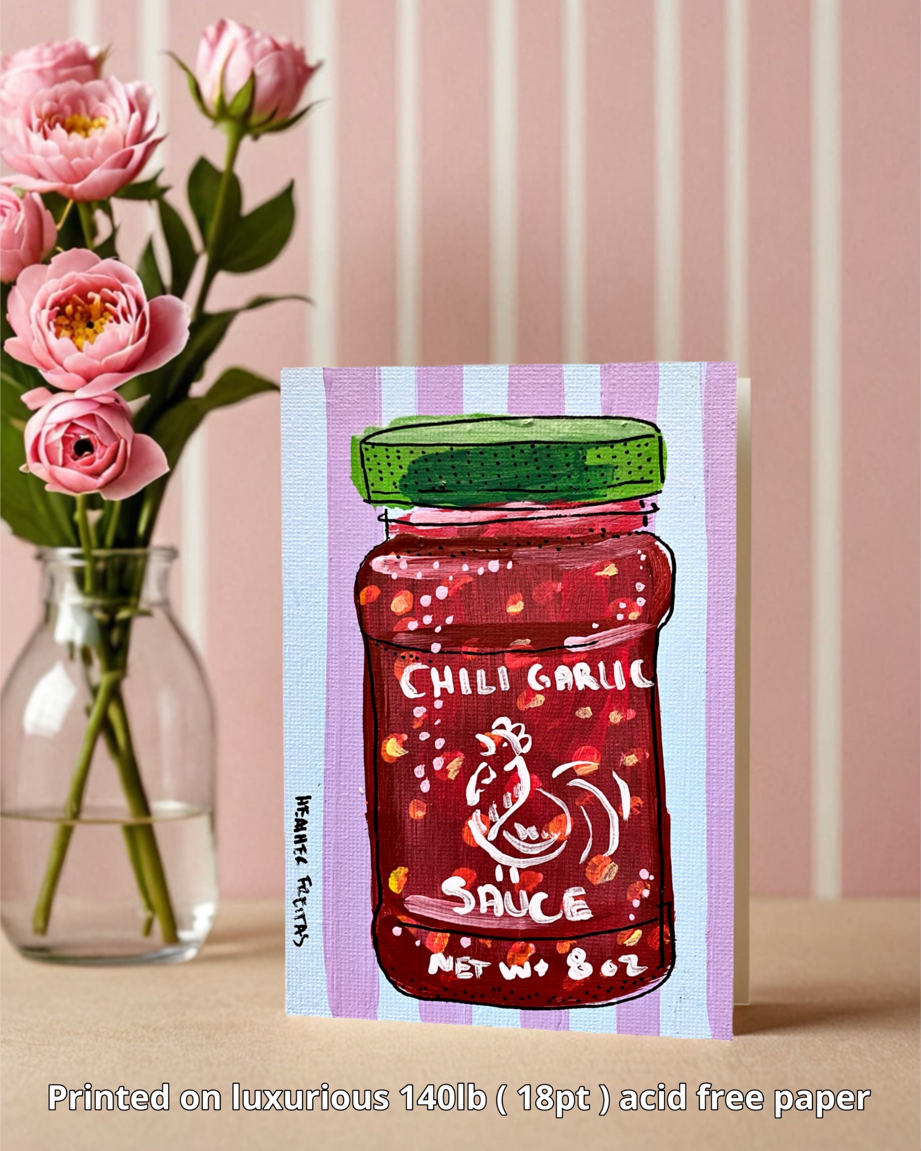 Chili Garlic Sauce - Greeting Card / Fine Art Print
