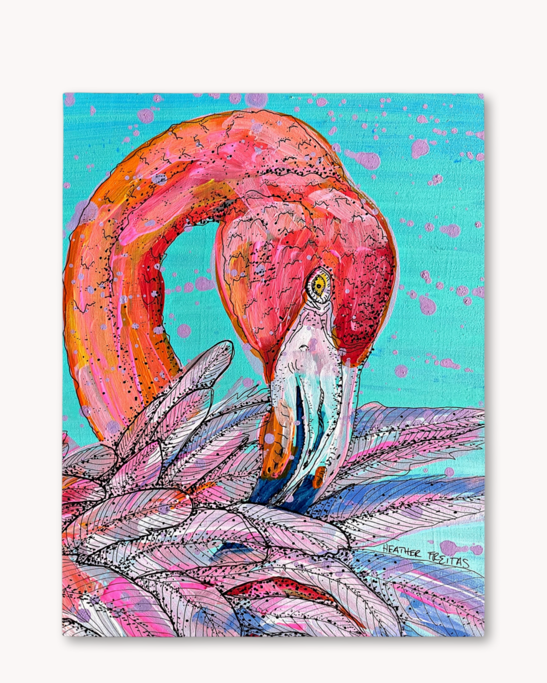Garnet Flamingo - Economy Print