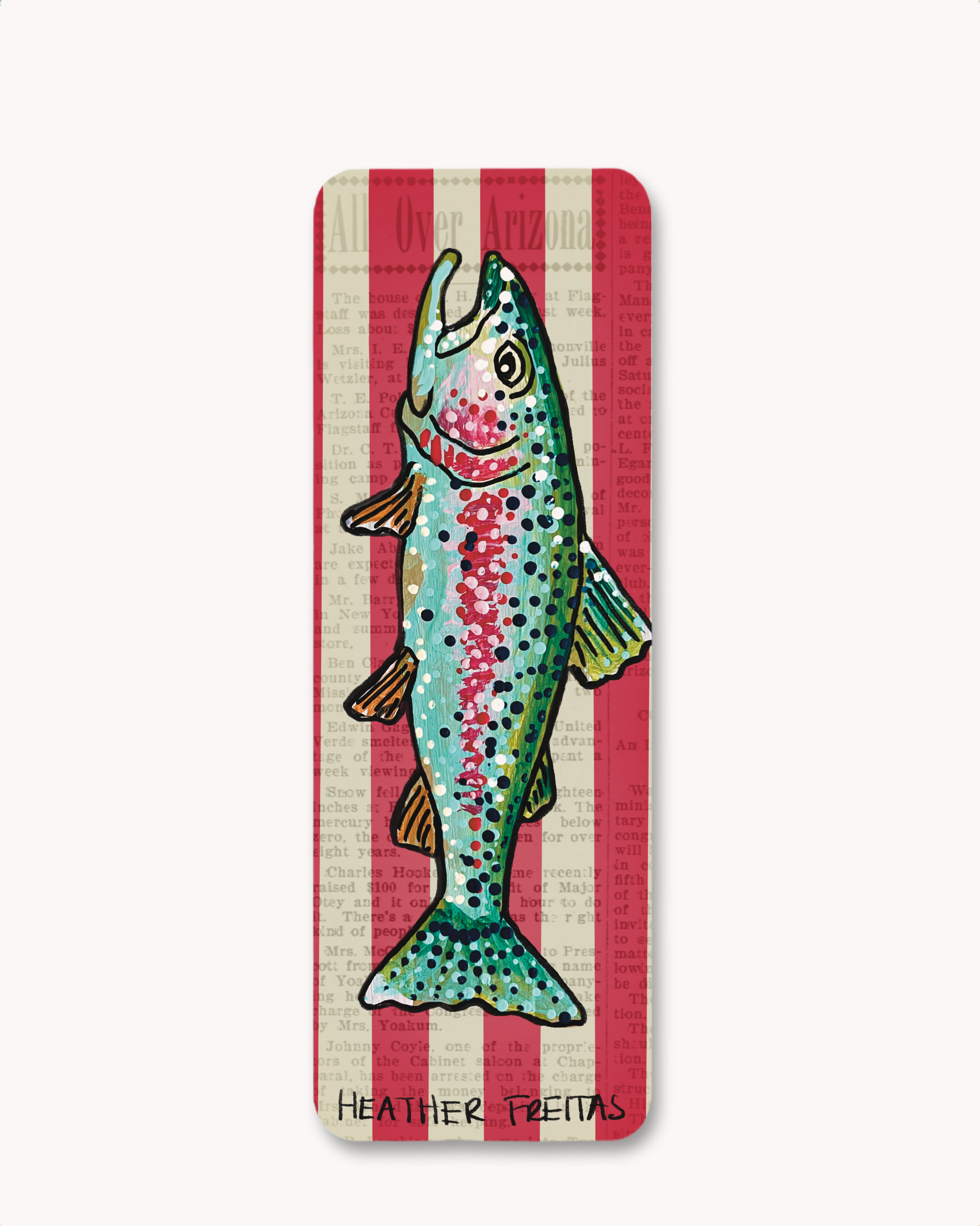 Rainbow Trout Fish Bookmark