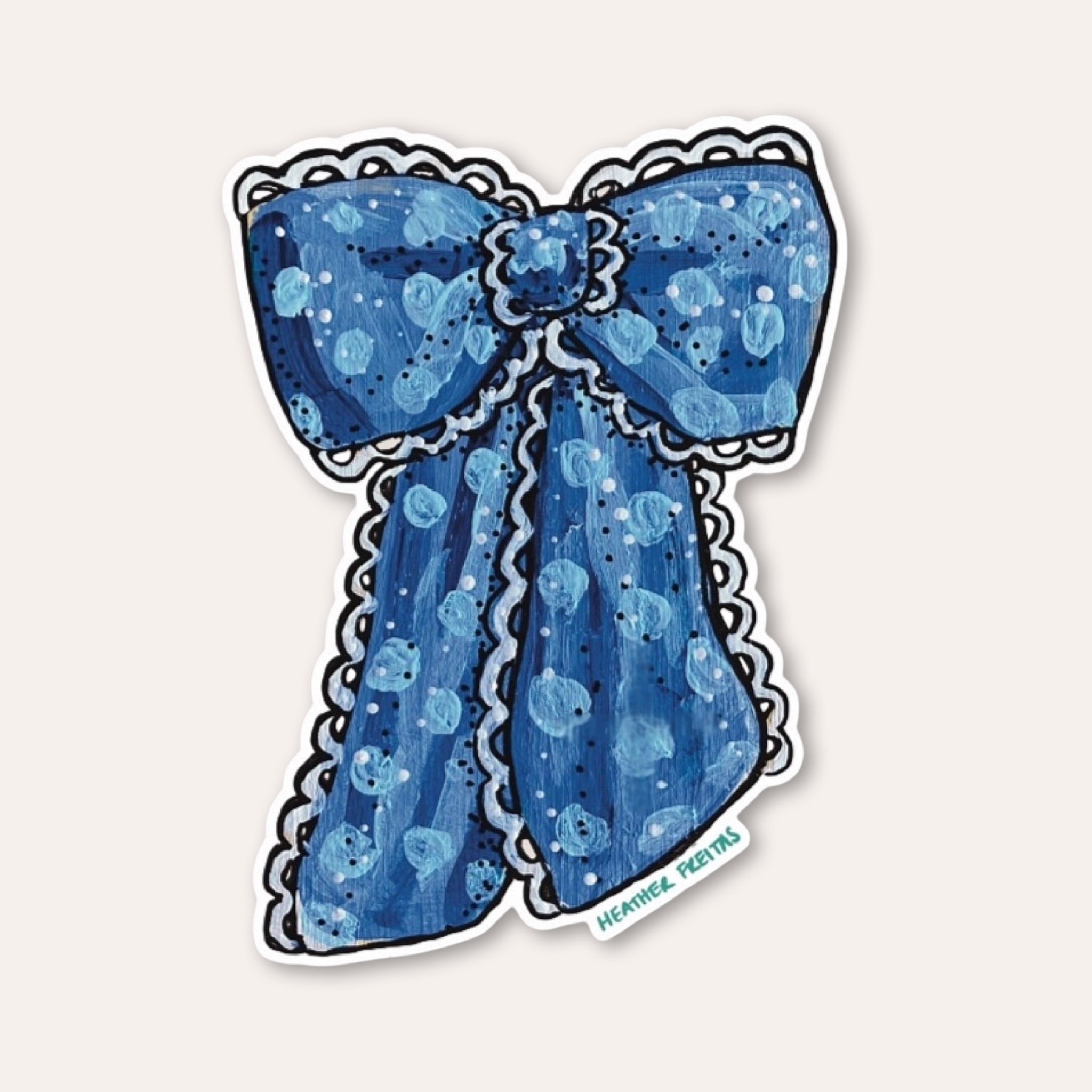 Blue Ribbon Sticker