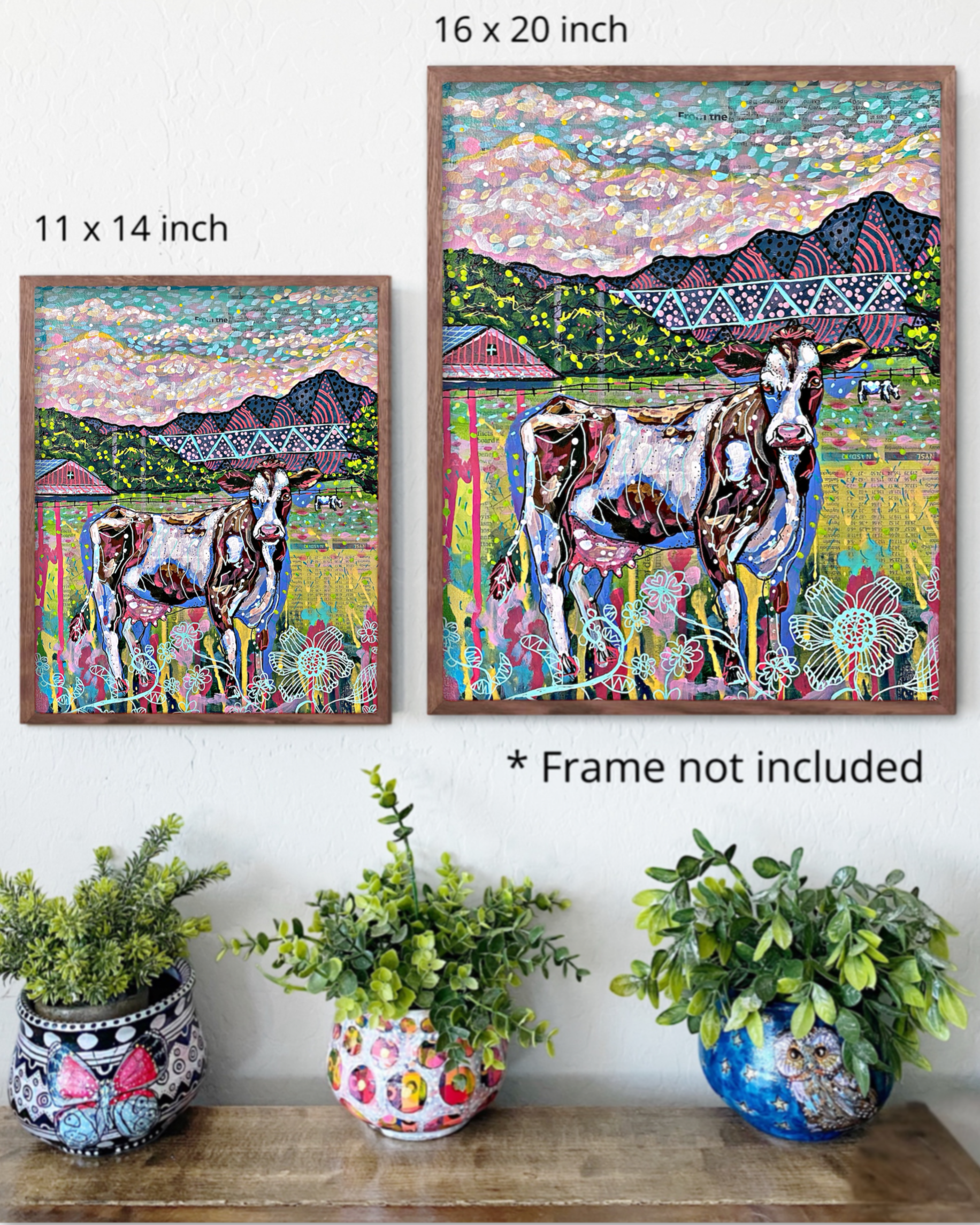 Cows On The Farm Print