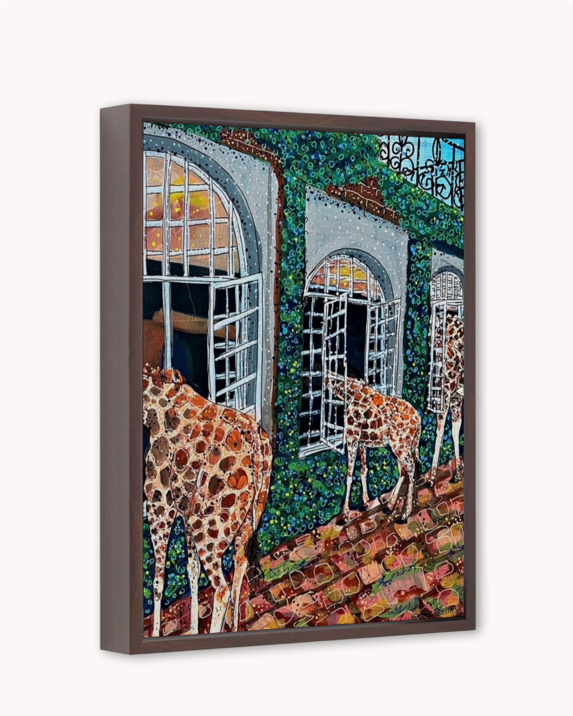 Fine Dining Giraffe Print
