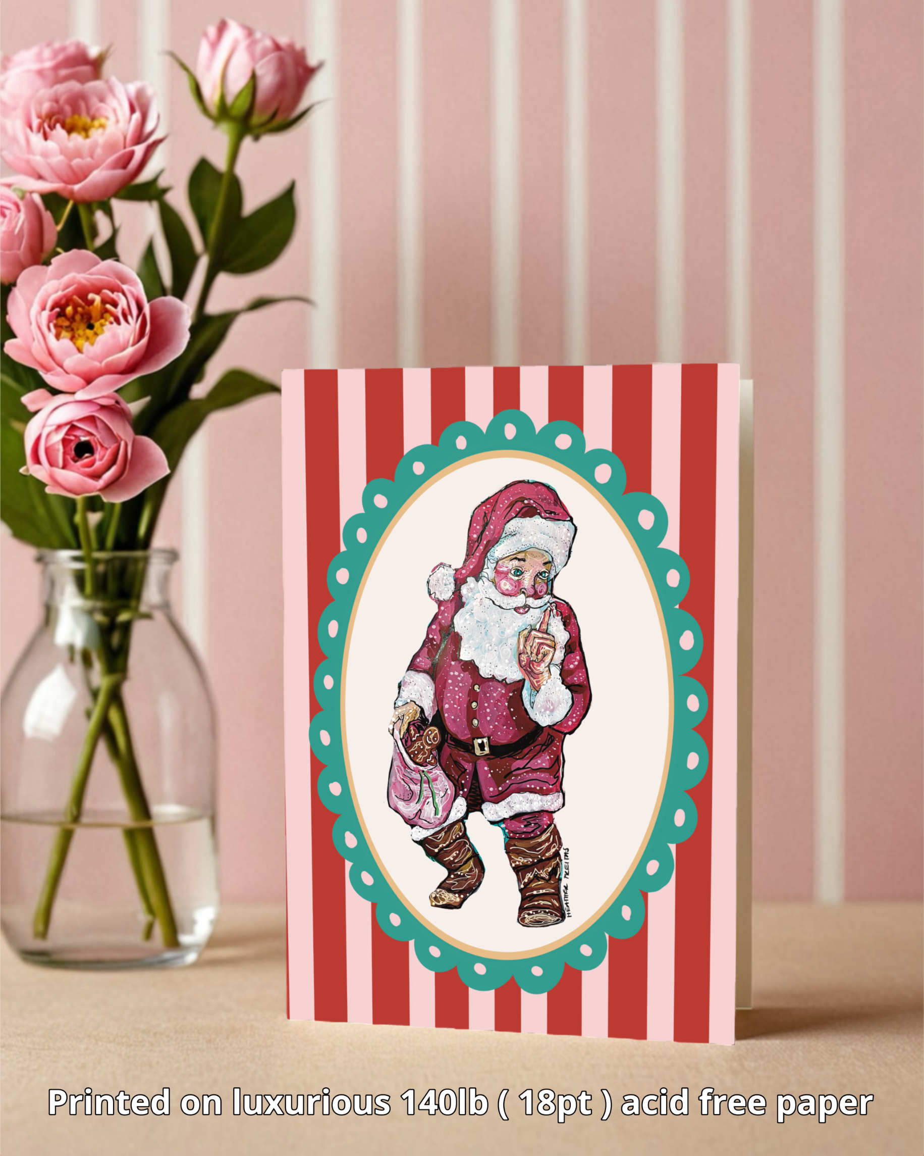 Santa - Greeting Card / Fine Art Print