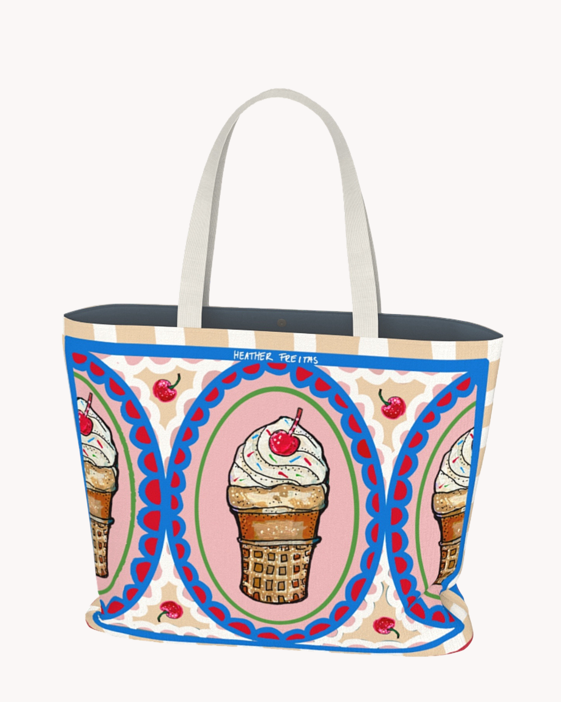 Vanilla Ice Cream Cone Reverie Tote