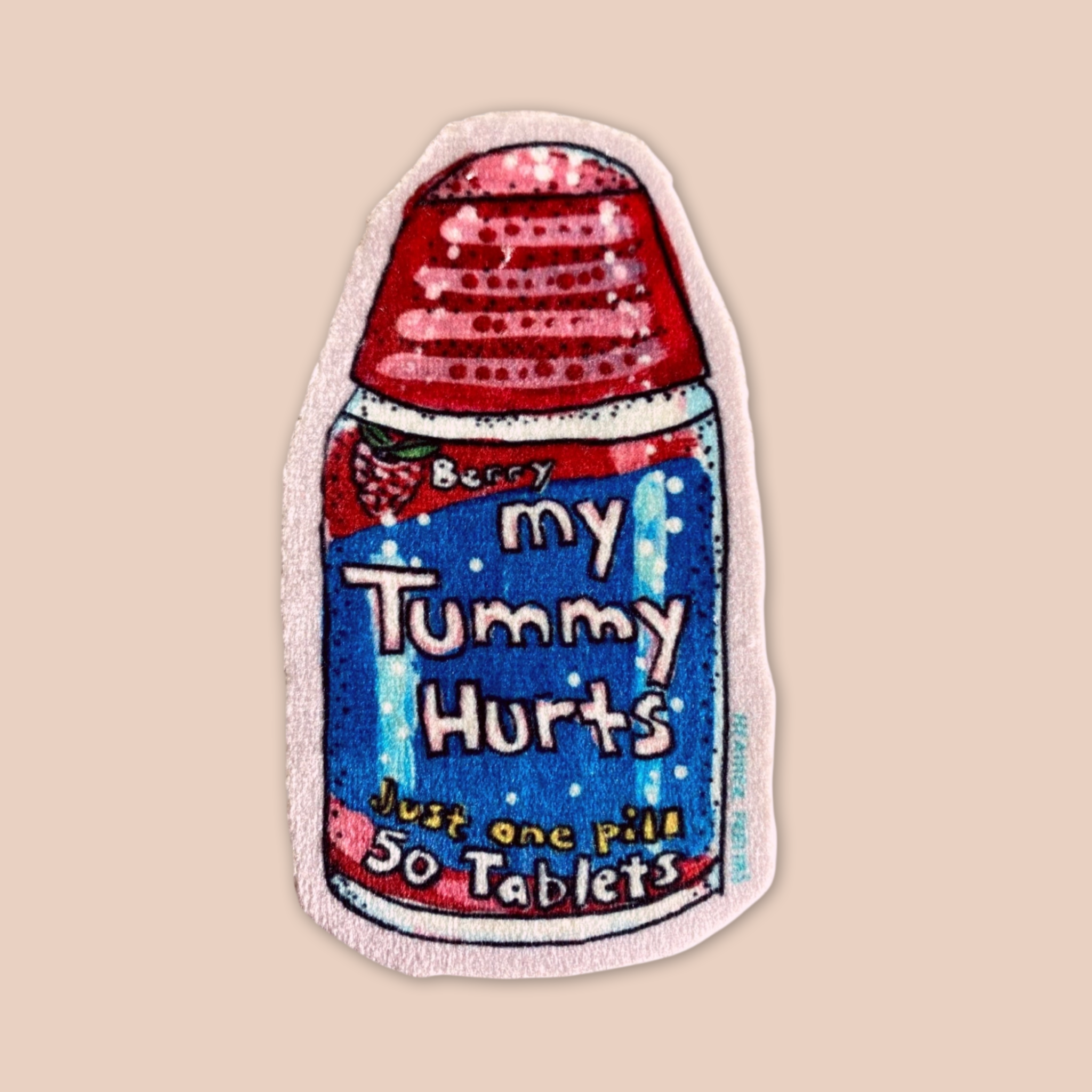 My Tummy Hurts - Sew On Velveteen Patch