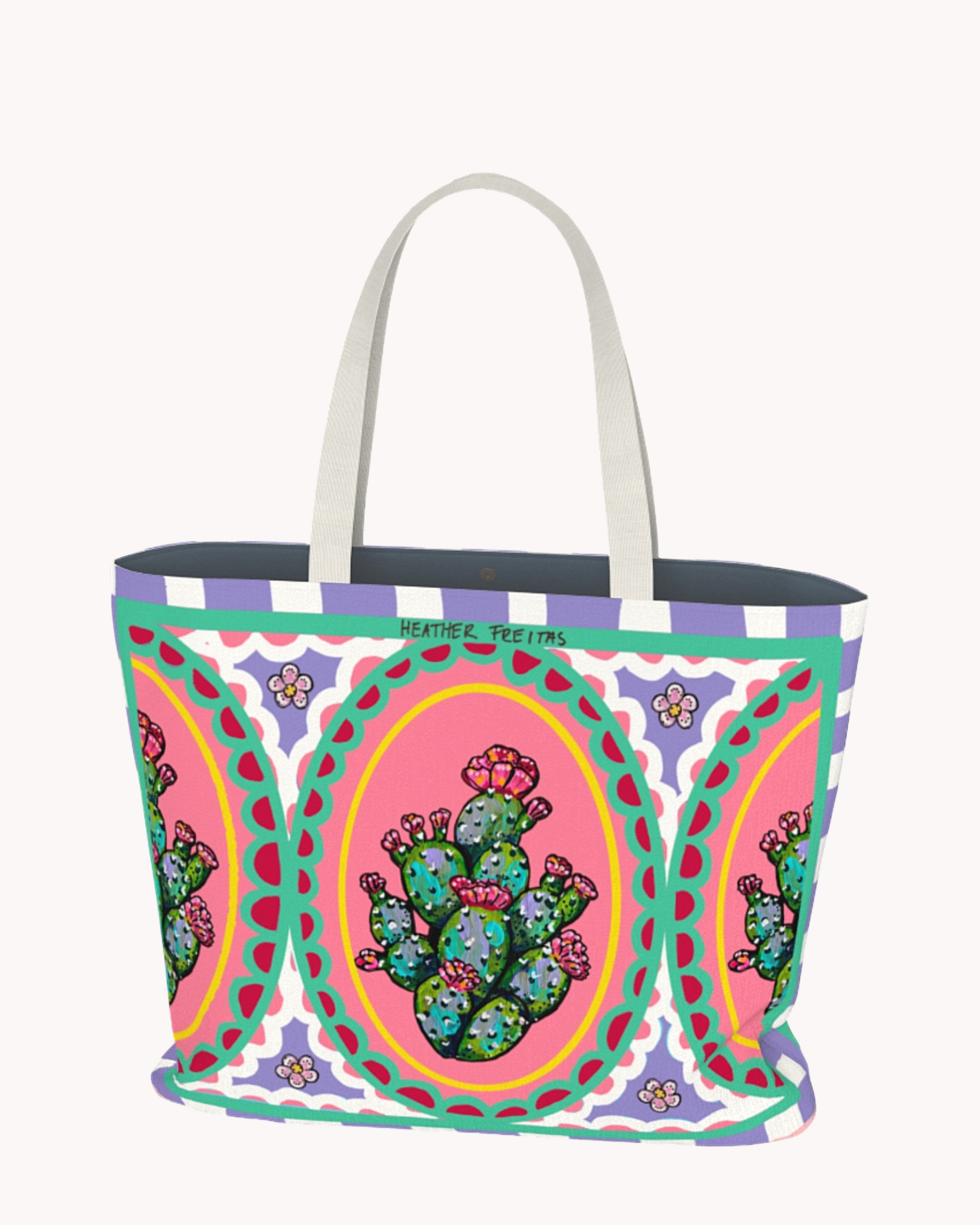 Prickly Pear Cactus Reverie Tote