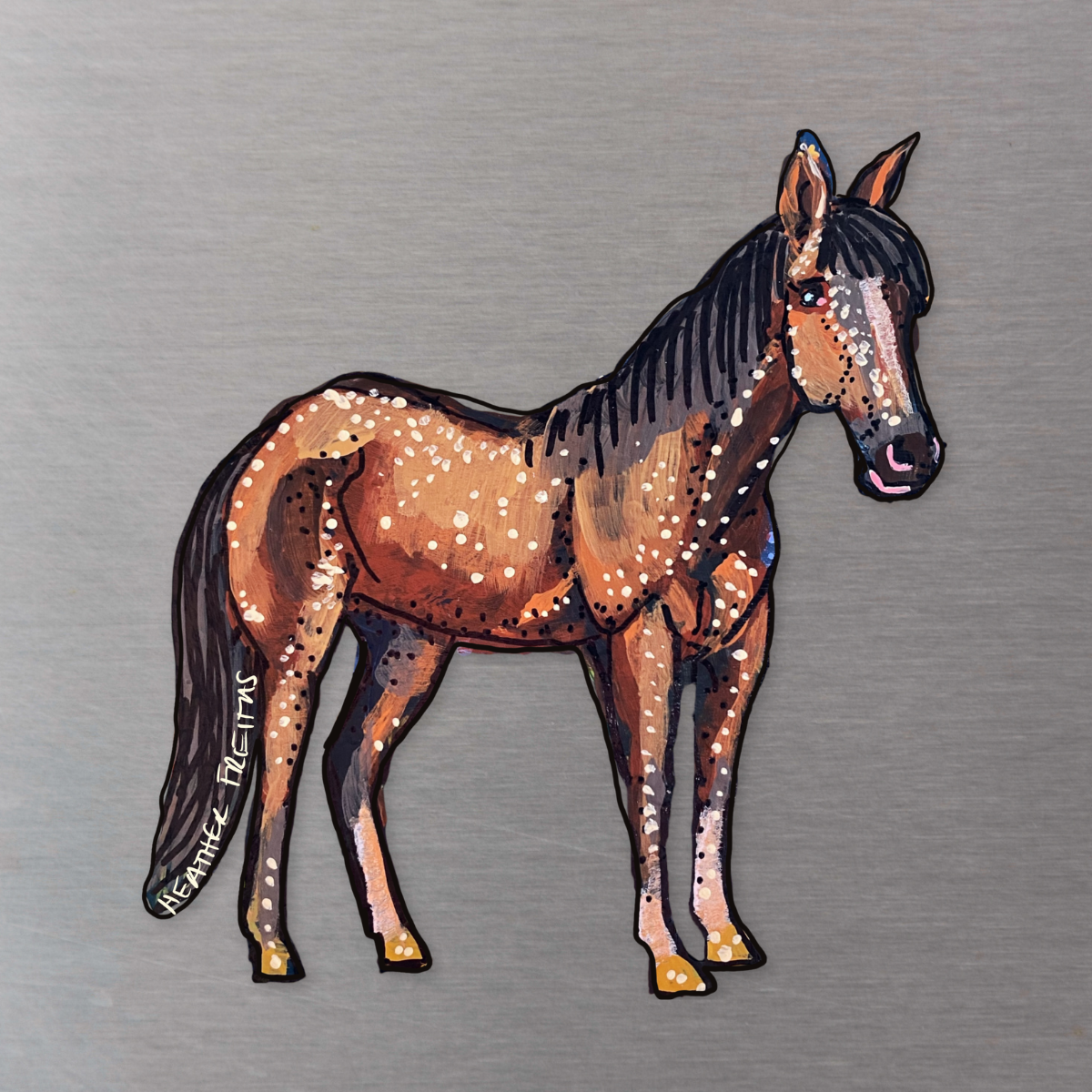 Brown Horse Magnet ( Die-Cut )