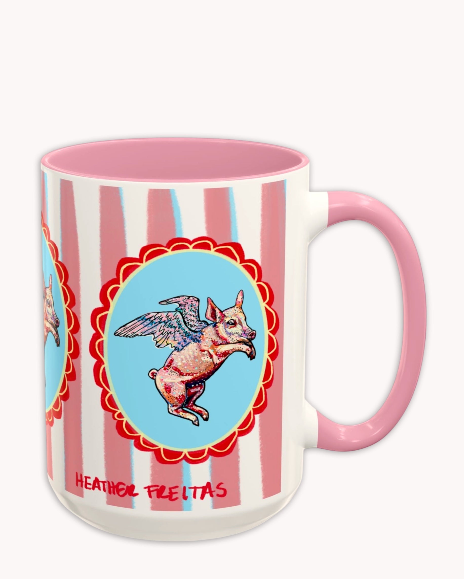 Flying Pig Coffee Mug 15oz