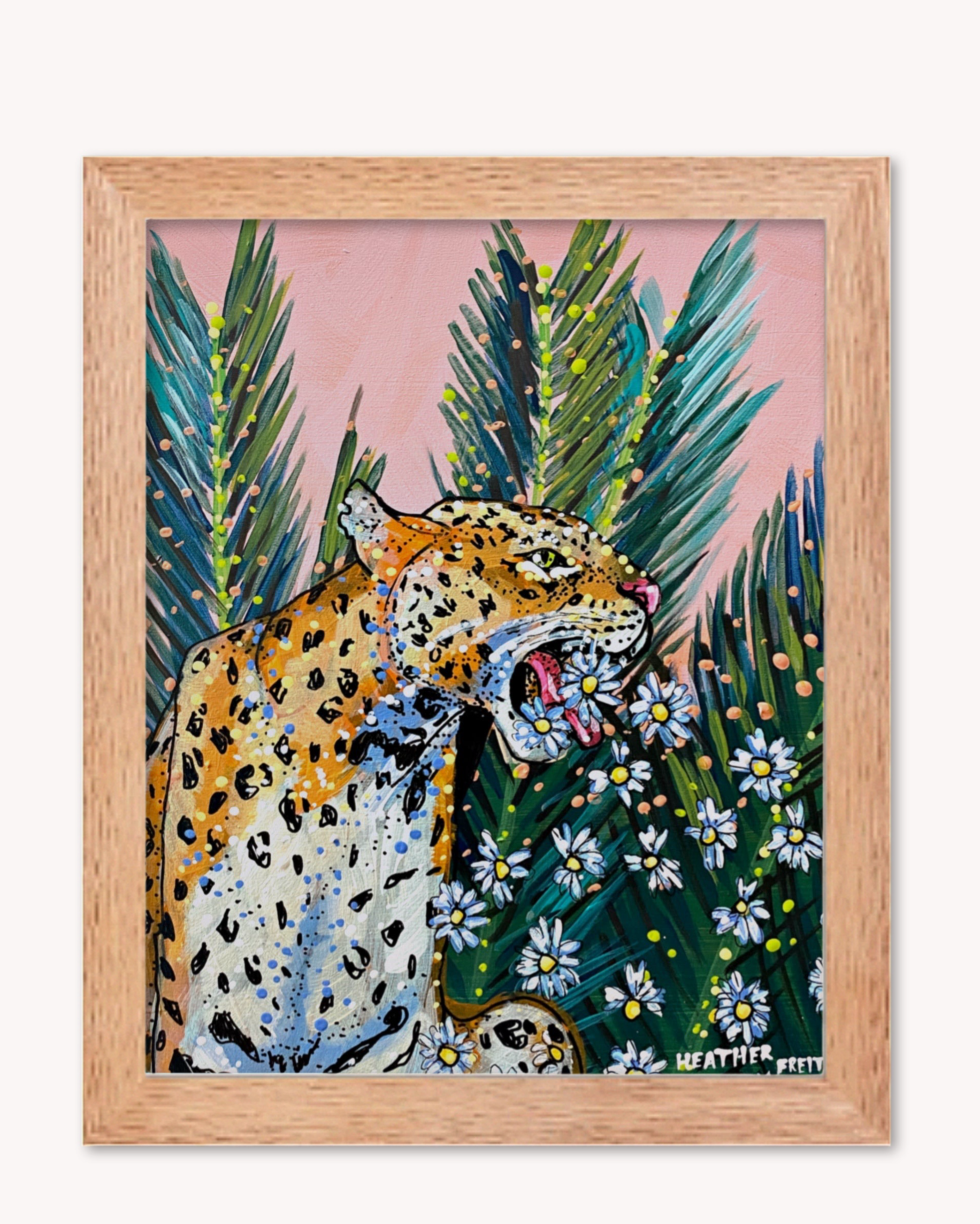 Jaguar Daisy Print