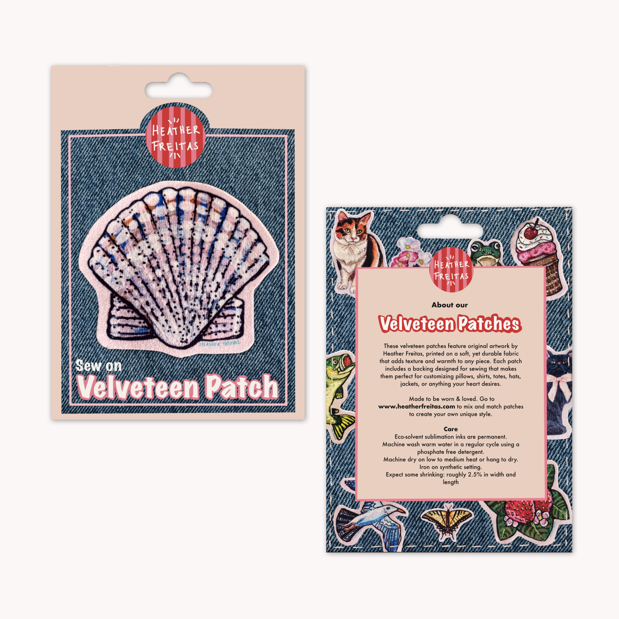 Shell - Sew On Velveteen Patch