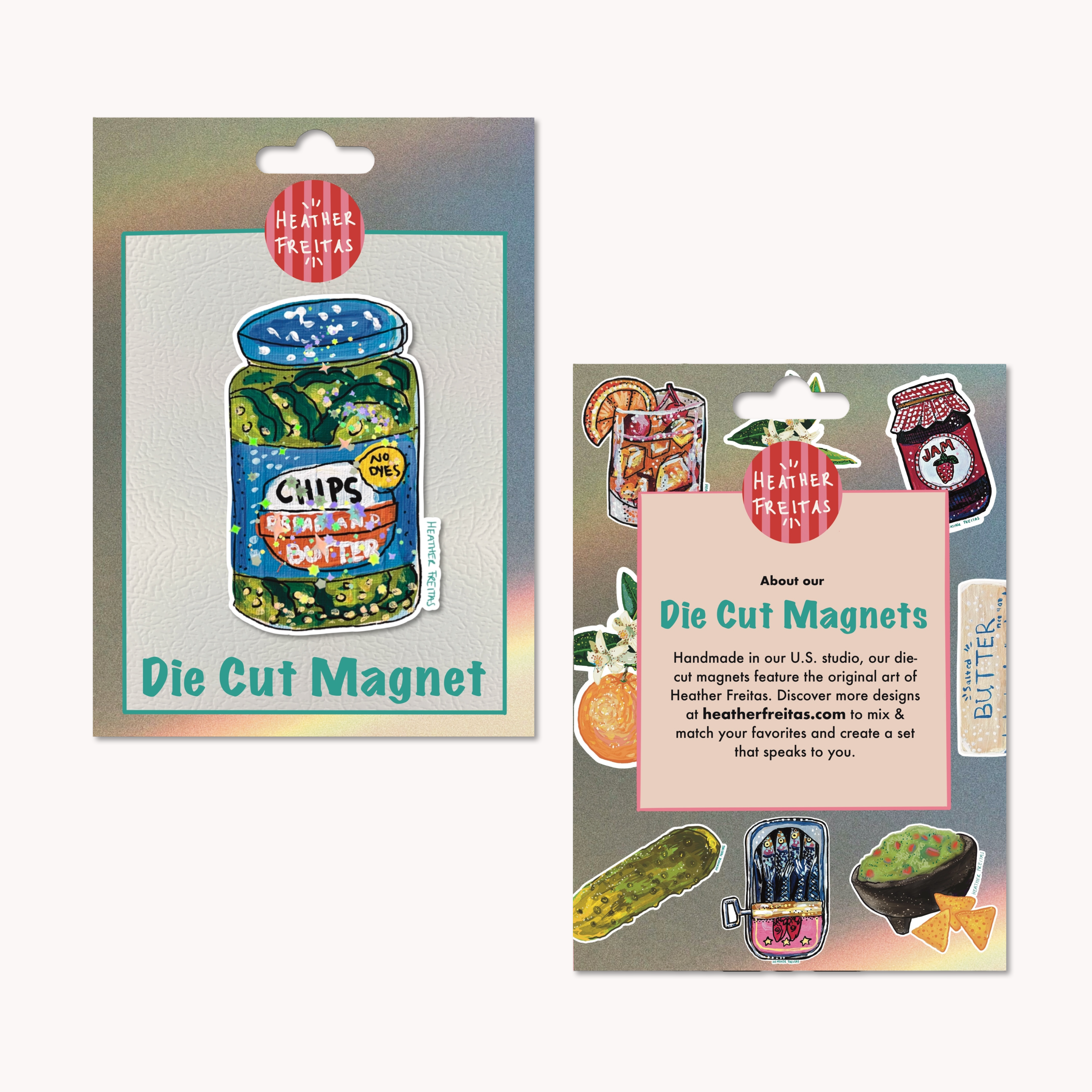 Bread & Butter Pickles Magnet ( Die-Cut )