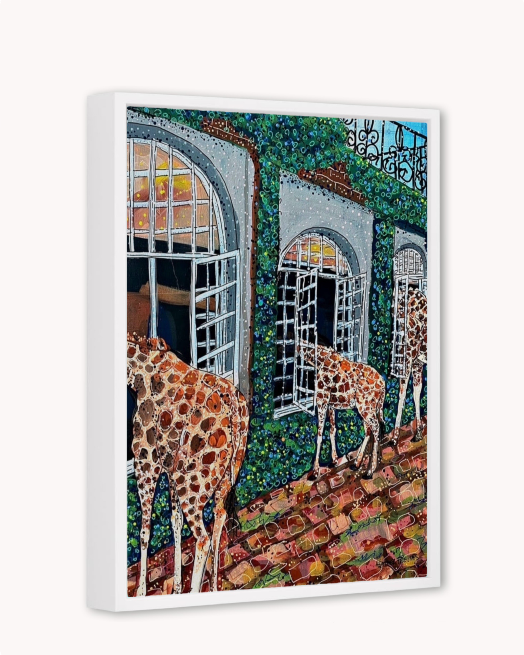 Fine Dining Giraffe Print
