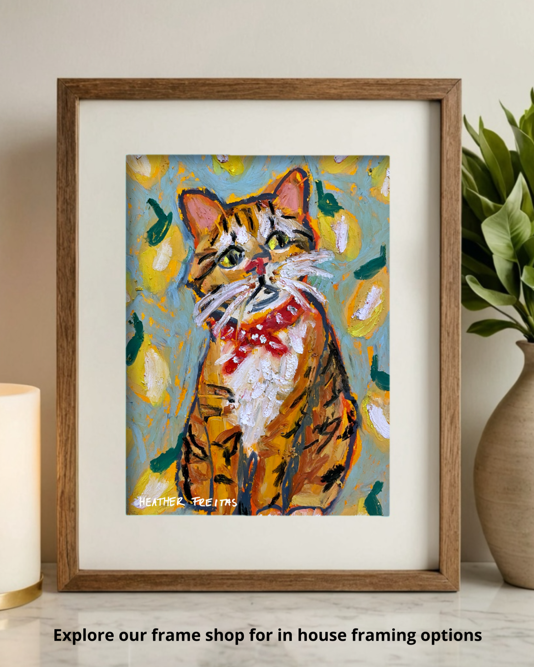 Life Gives You Lemons Cat - Limited Edition Print