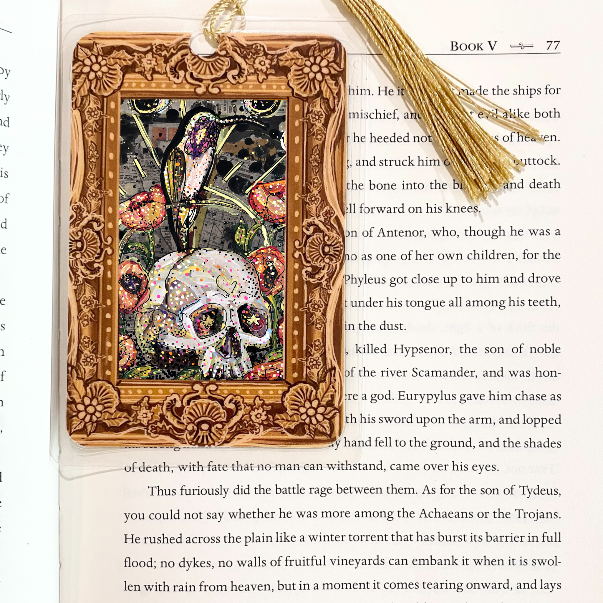 Lucifer Hummingbird Fine Art Painting Bookmark