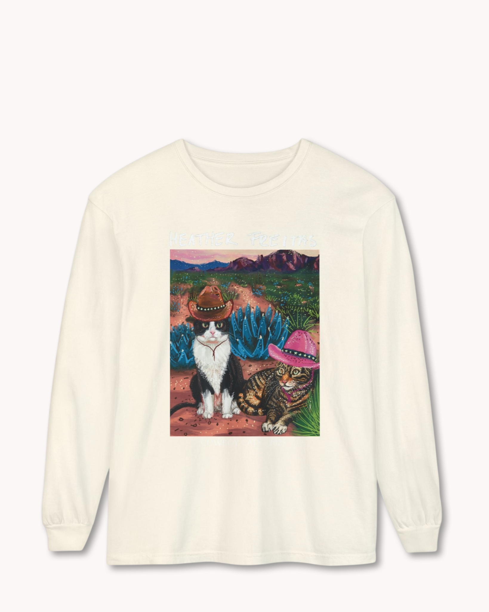 Cowboy Cats Long Sleeve T-Shirt