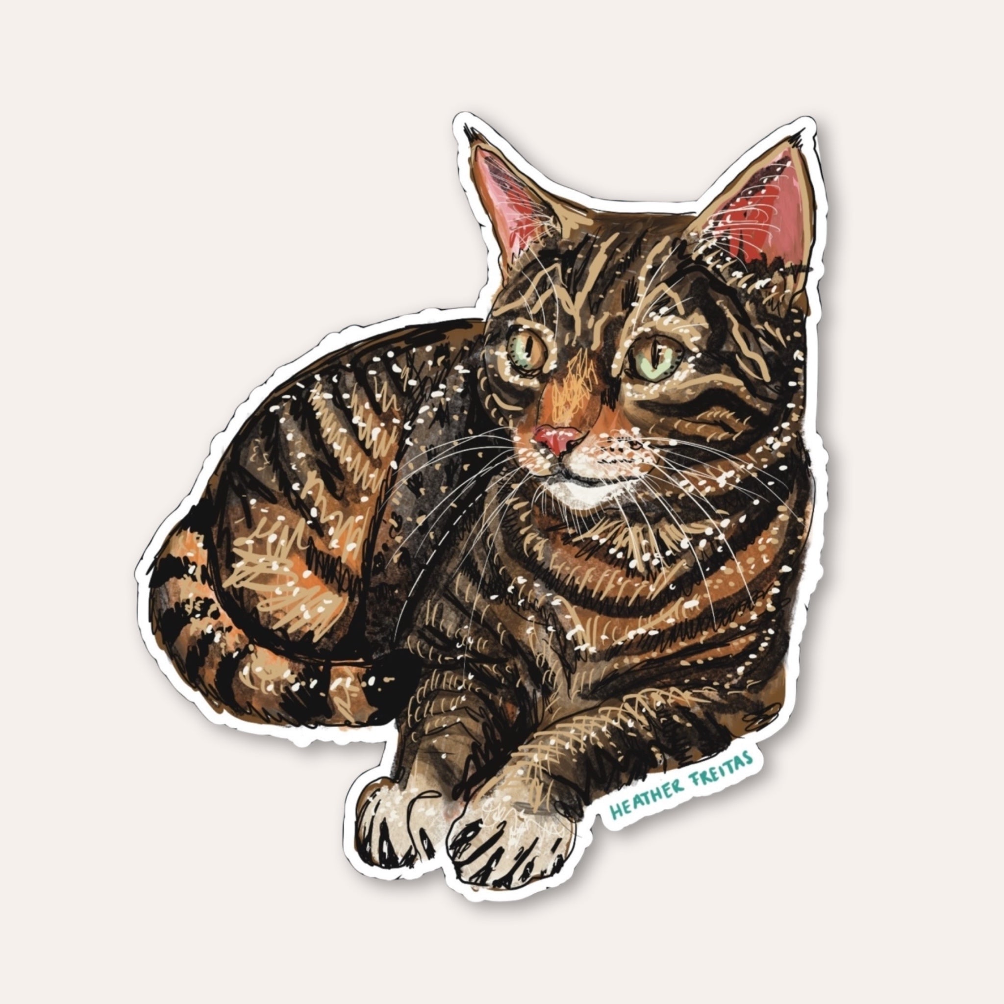 Brown Tabby Sticker